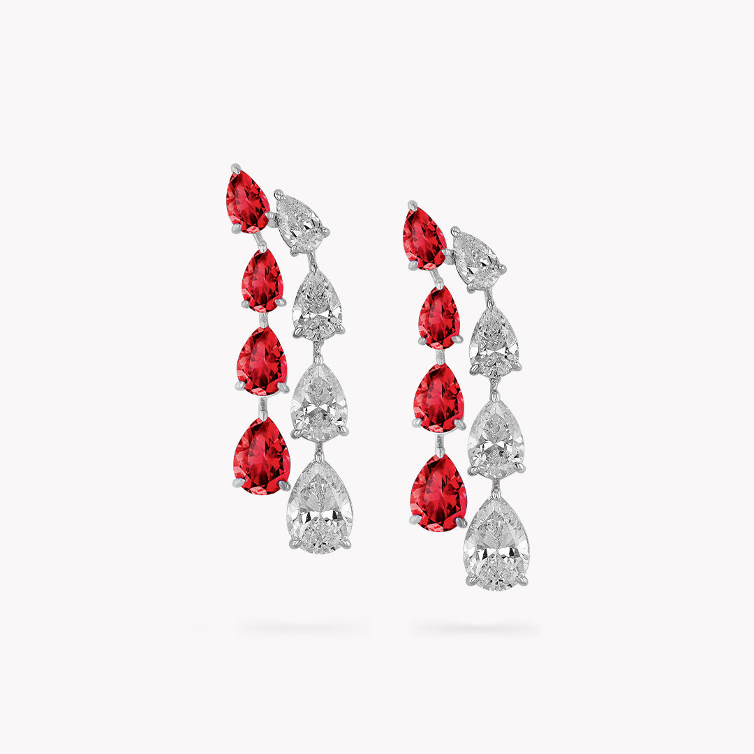 DANI 'Waterfall' Linear Drop Earrings