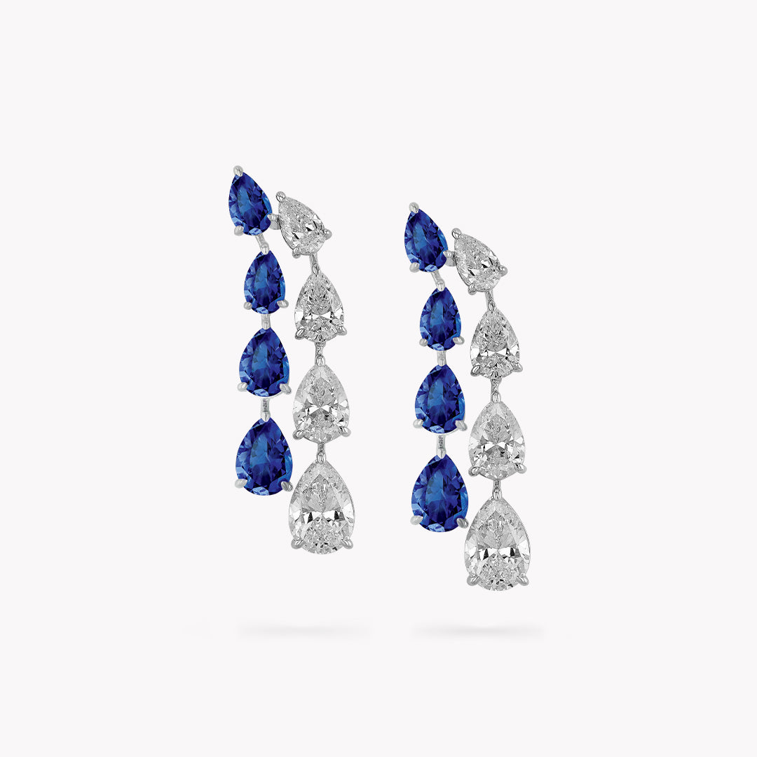 DANI 'Waterfall' Linear Drop Earrings