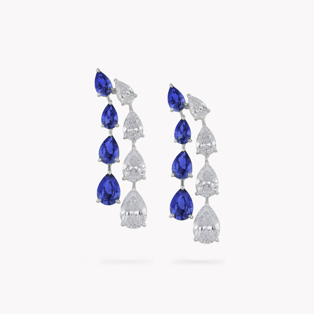 DANI 'Waterfall' Linear Drop Earrings