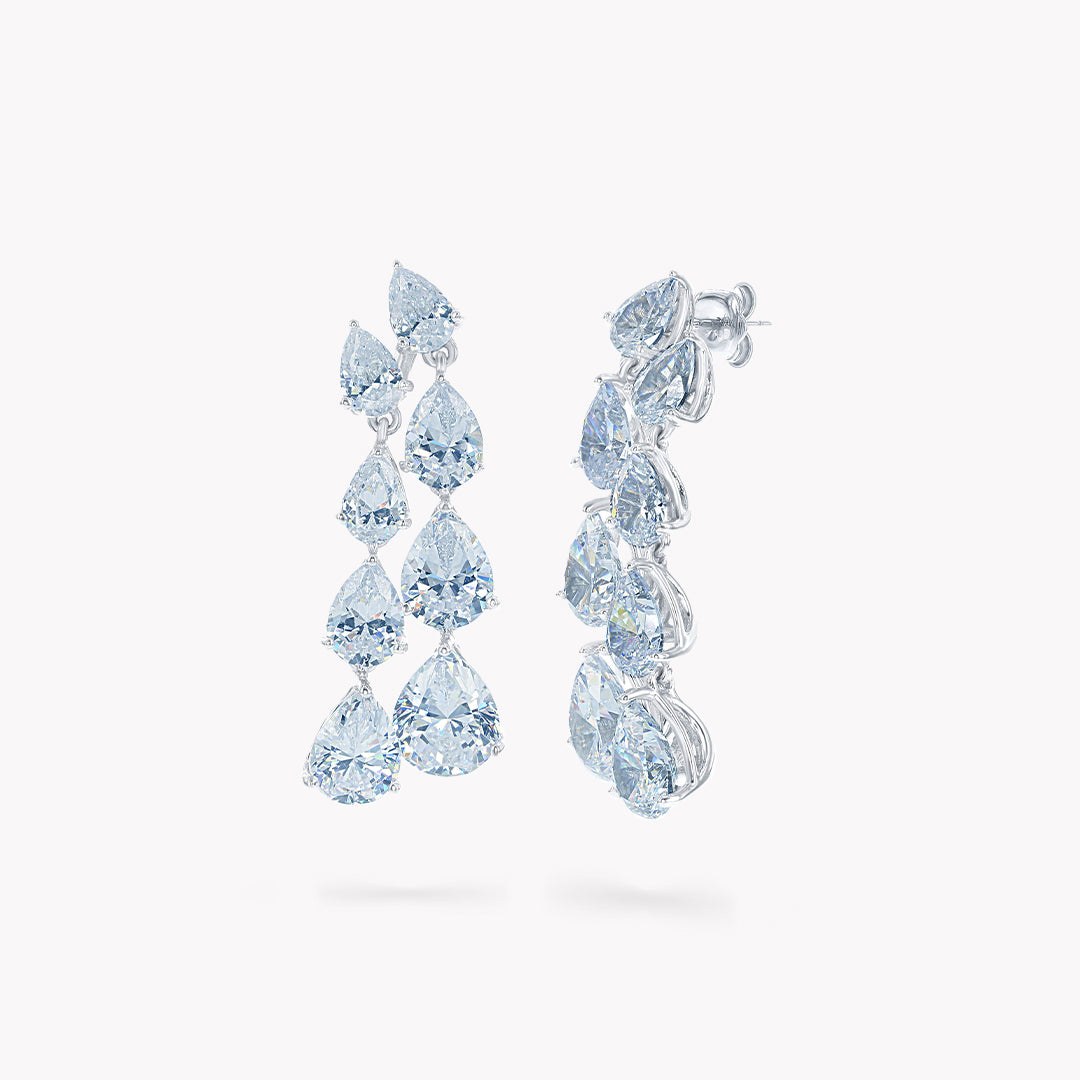 DANI 'Waterfall' Linear Drop Earrings