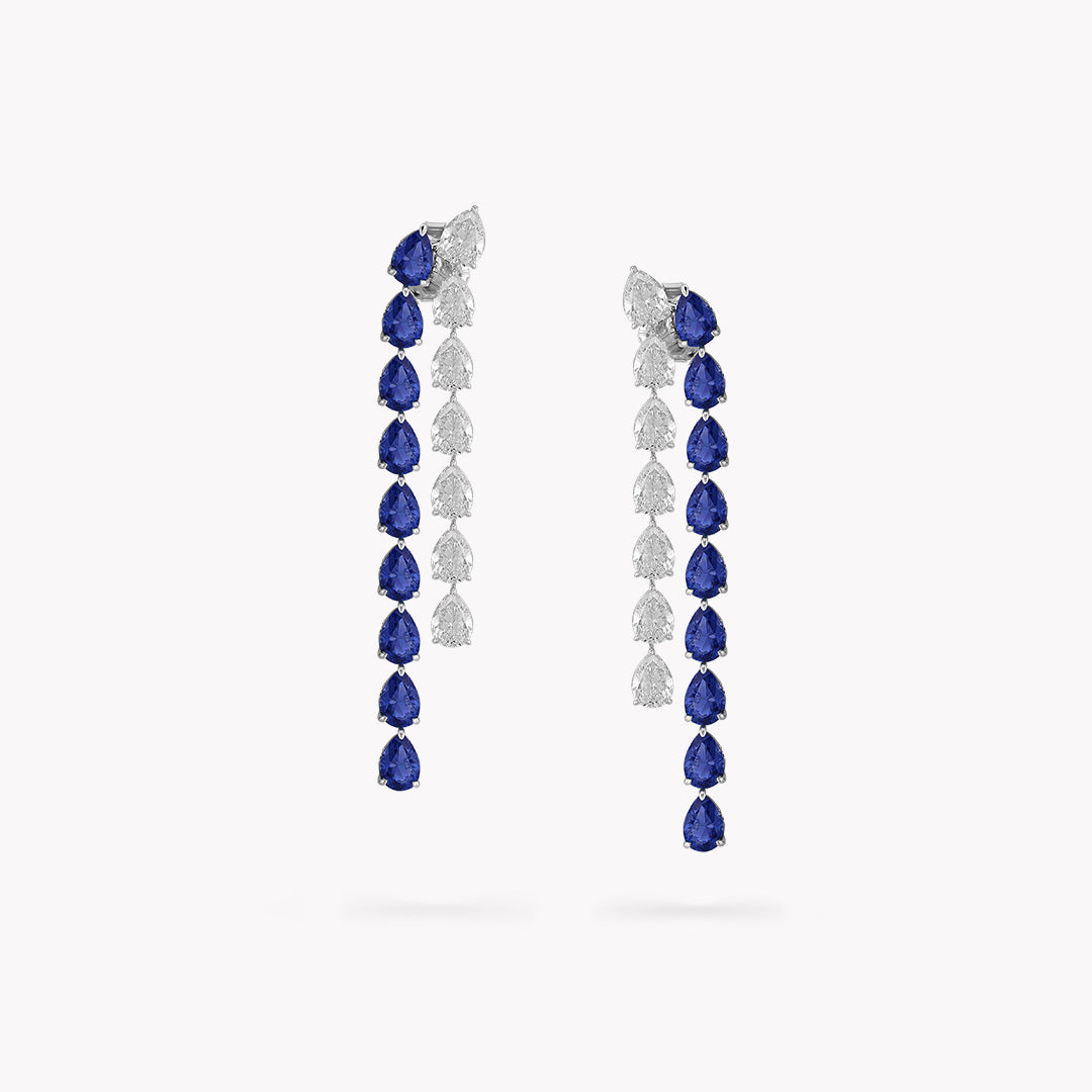 DANI 'Waterfall' Linear Drop Earrings