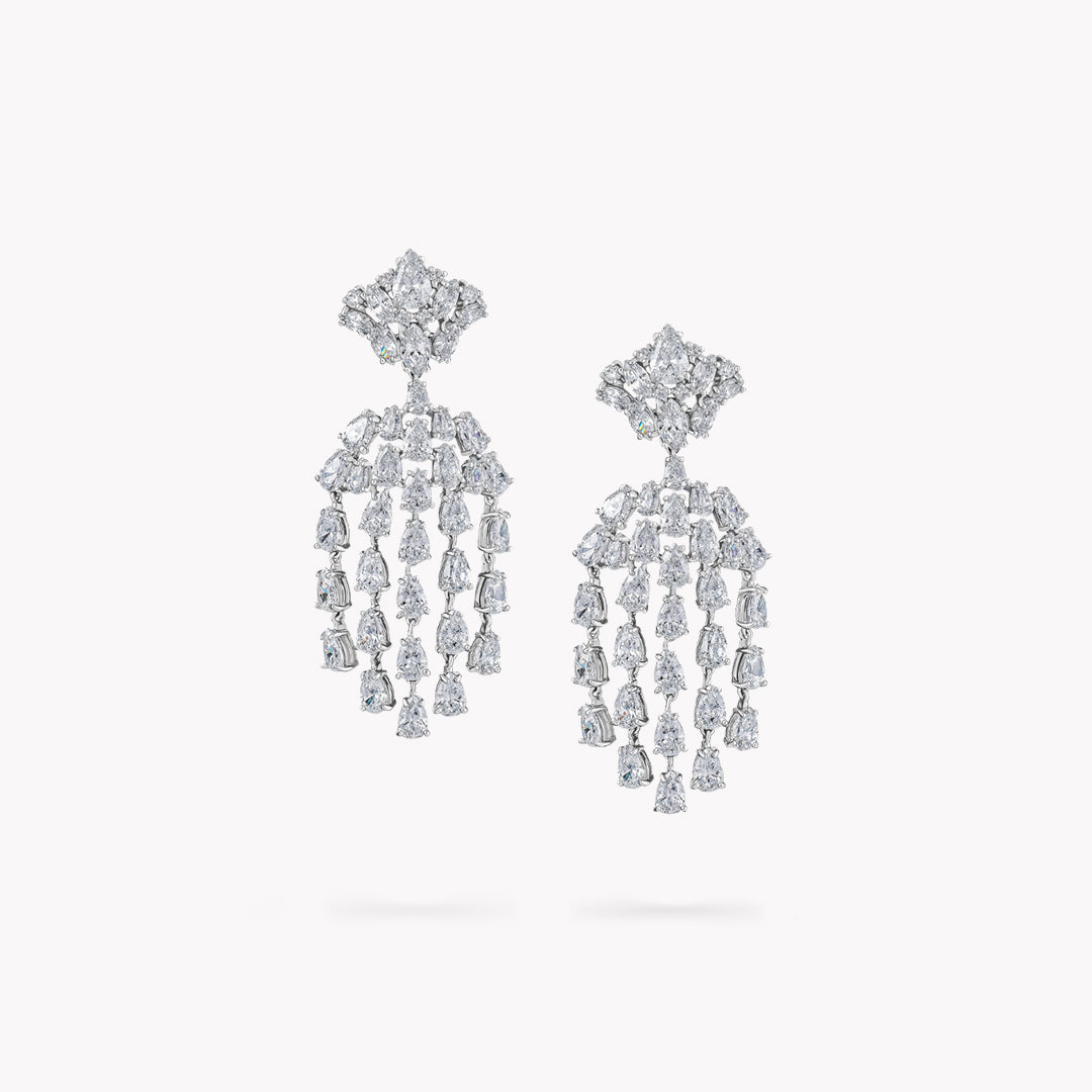 Fancy Shape Chandelier Earrings