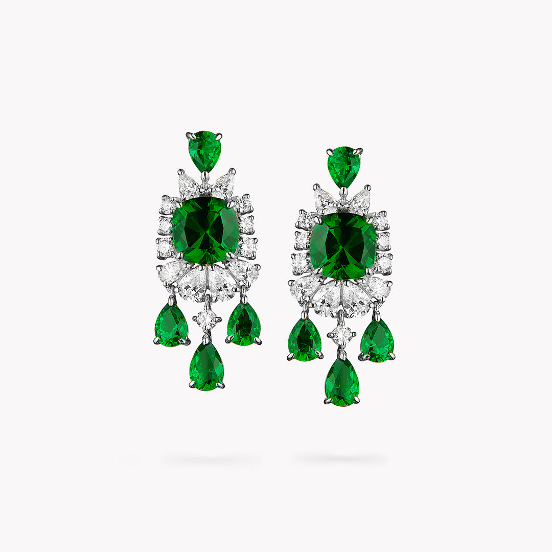 Fancy Shape Drop Earrings