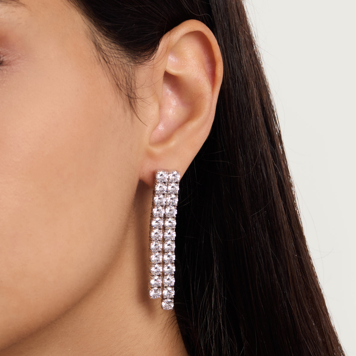 Double Row Earrings