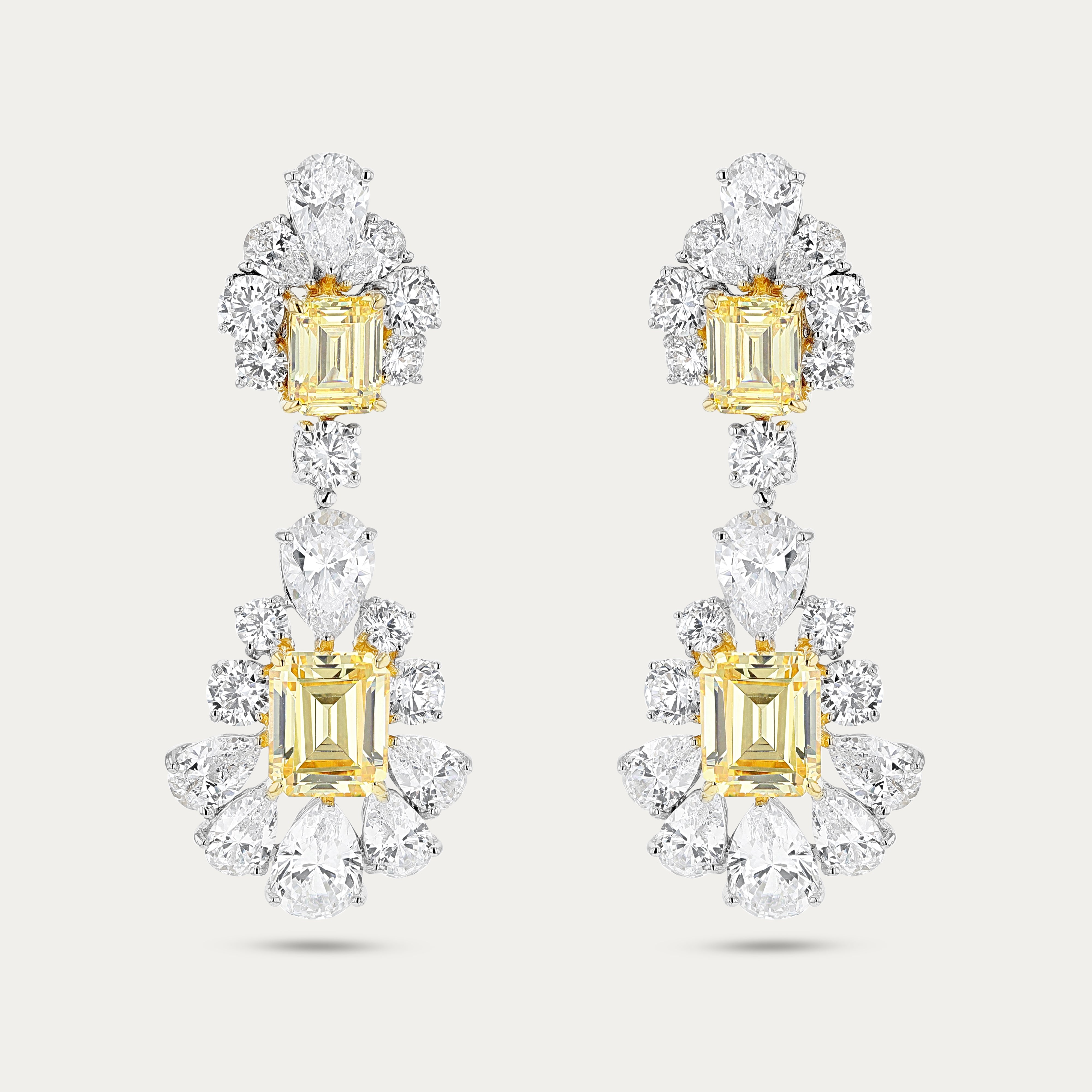 Tiered Floral Halo Earrings