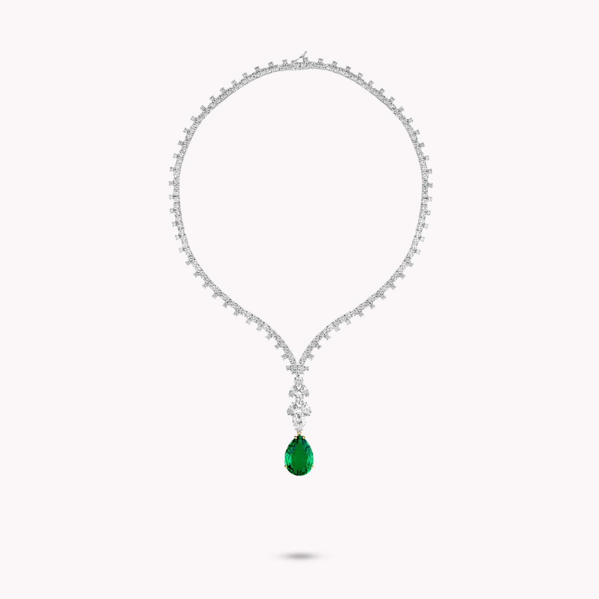 Fancy Shape Drop Necklace