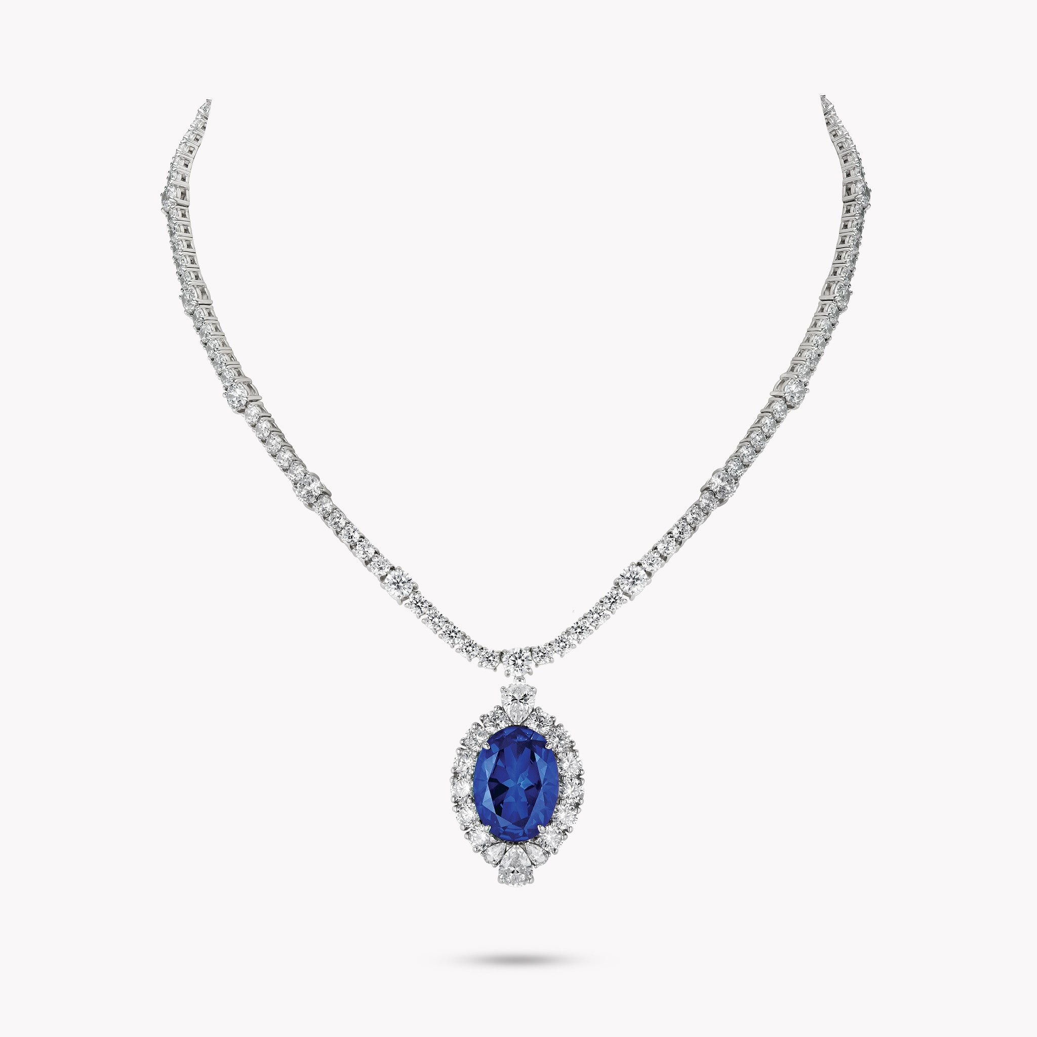 blue sapphire necklace