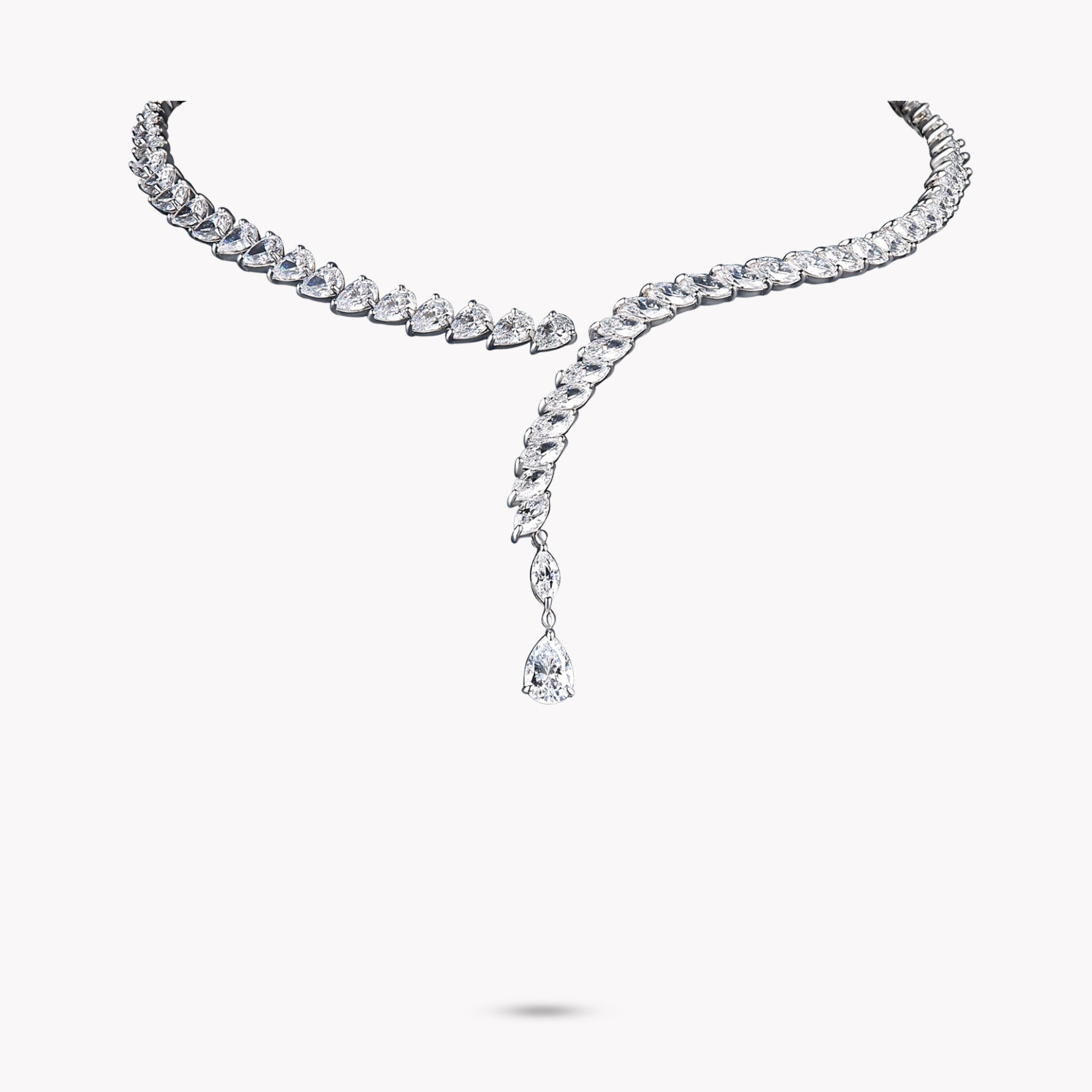 Fancy Shape Drop Necklace