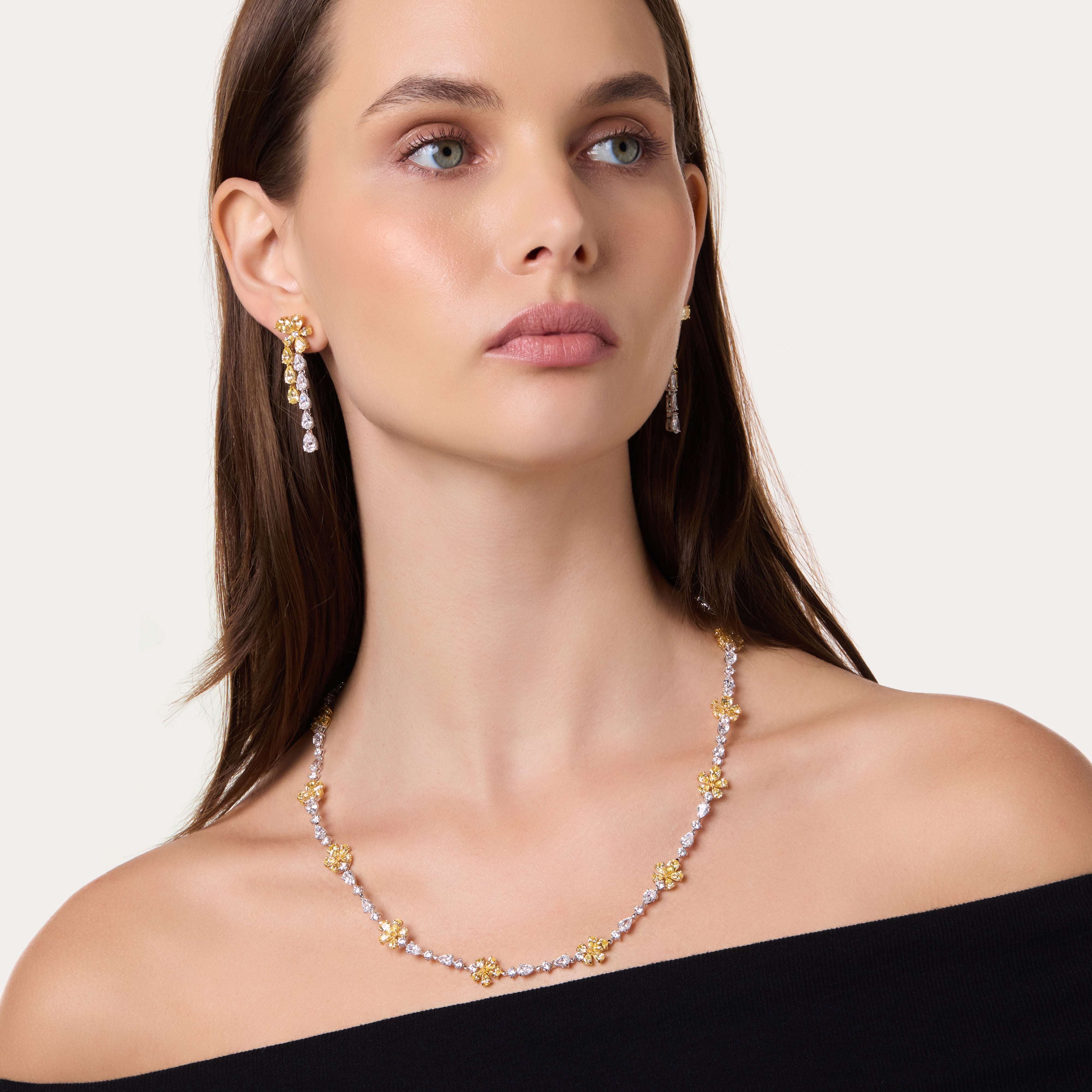 Dual-Tone Collar Necklace