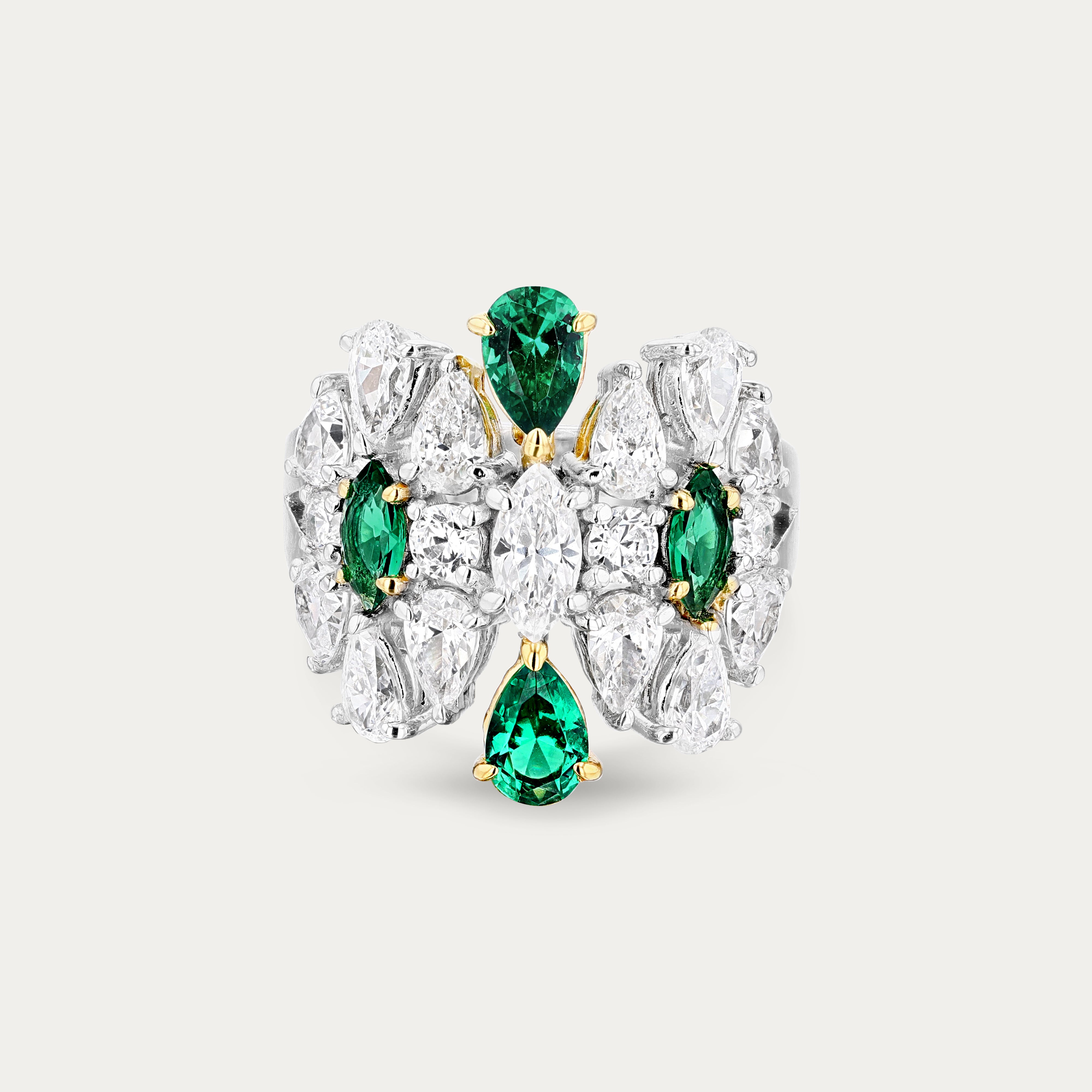 Marquise Cluster Ring