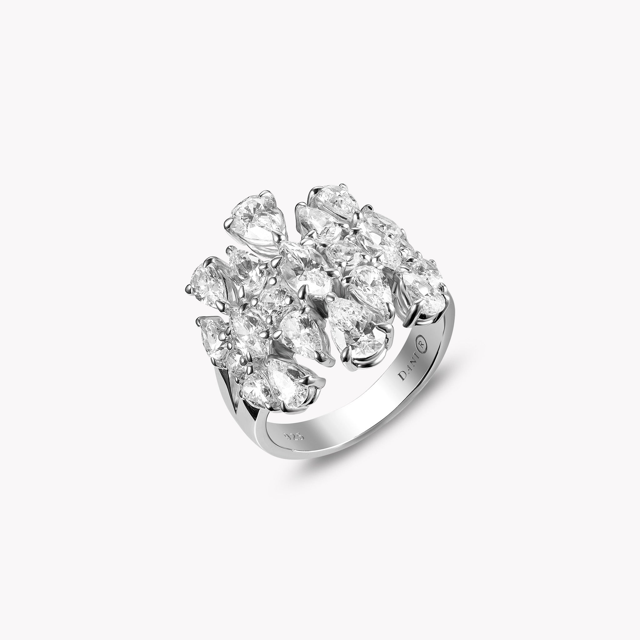 Fancy Shape Cluster Ring