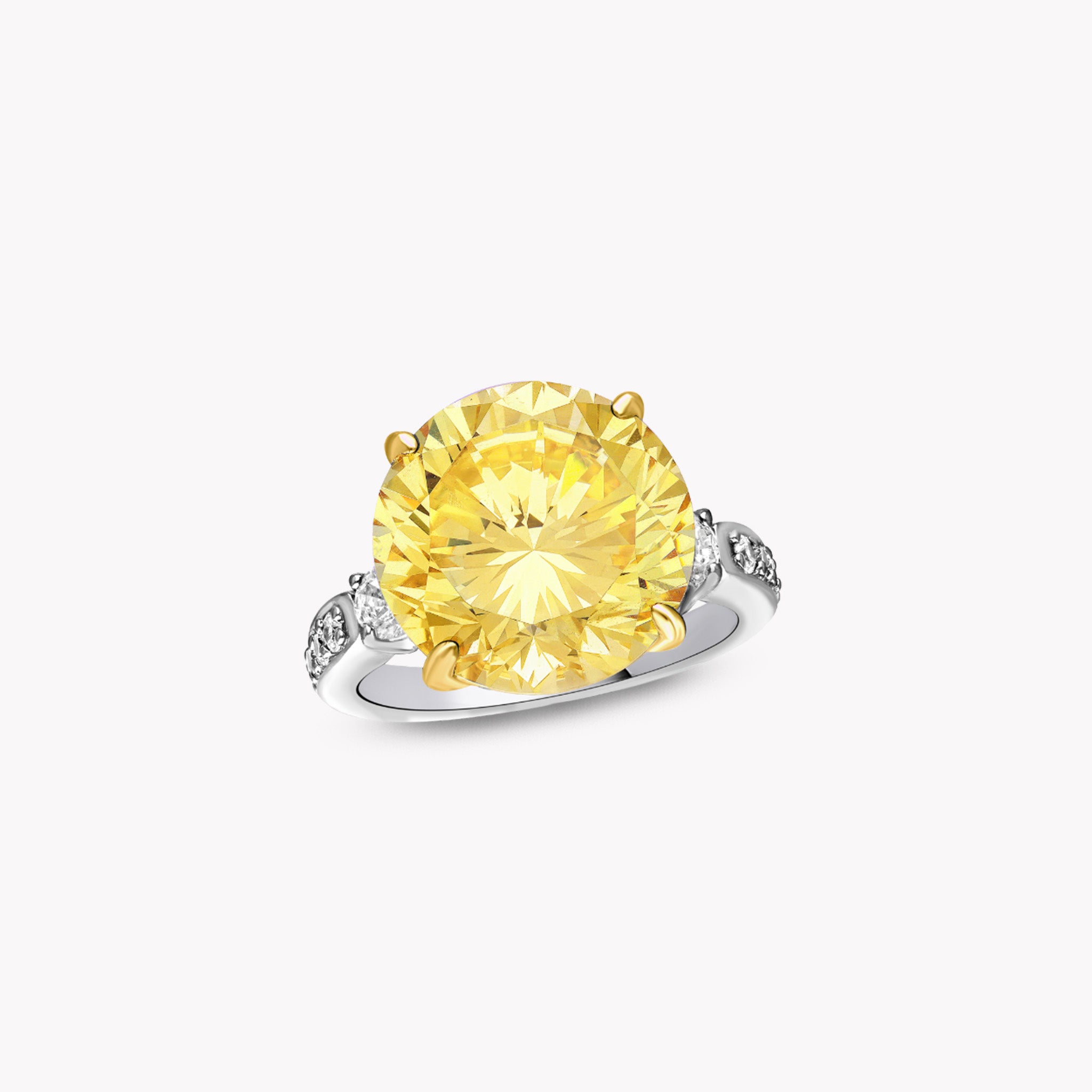 Pave Solitaire Ring