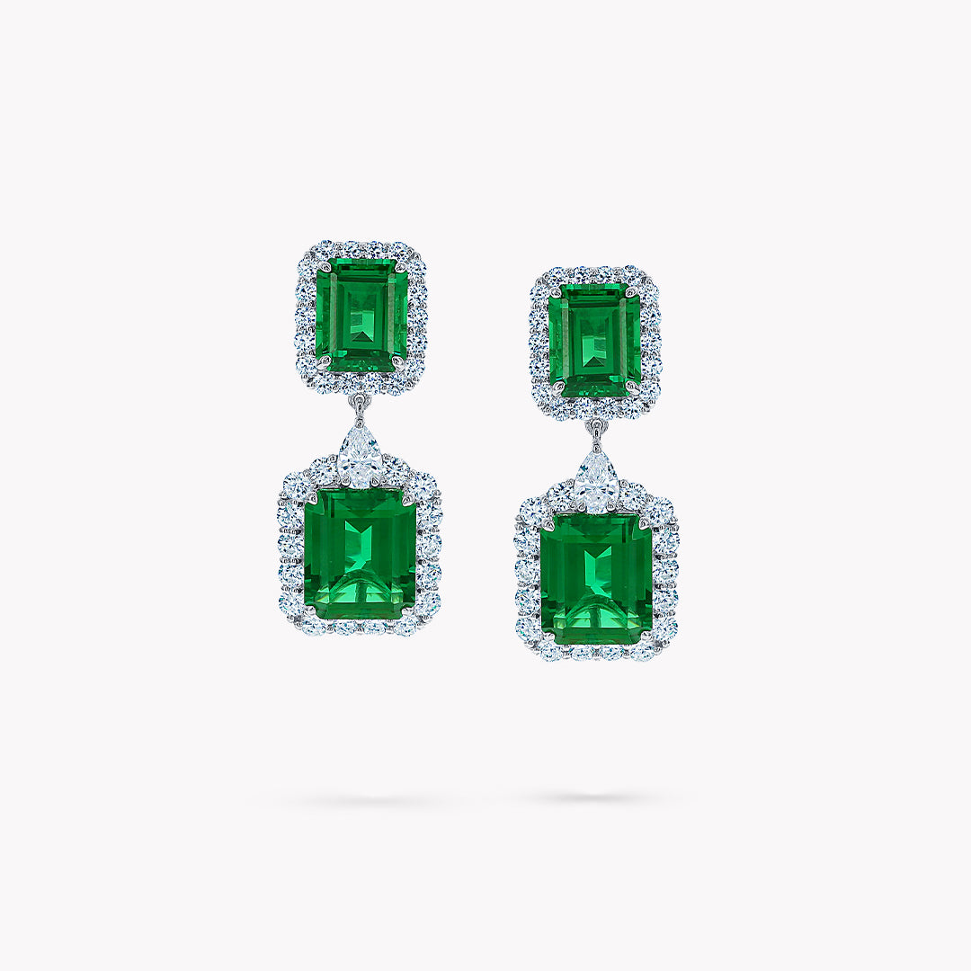 Fancy Shape Drop Earrings