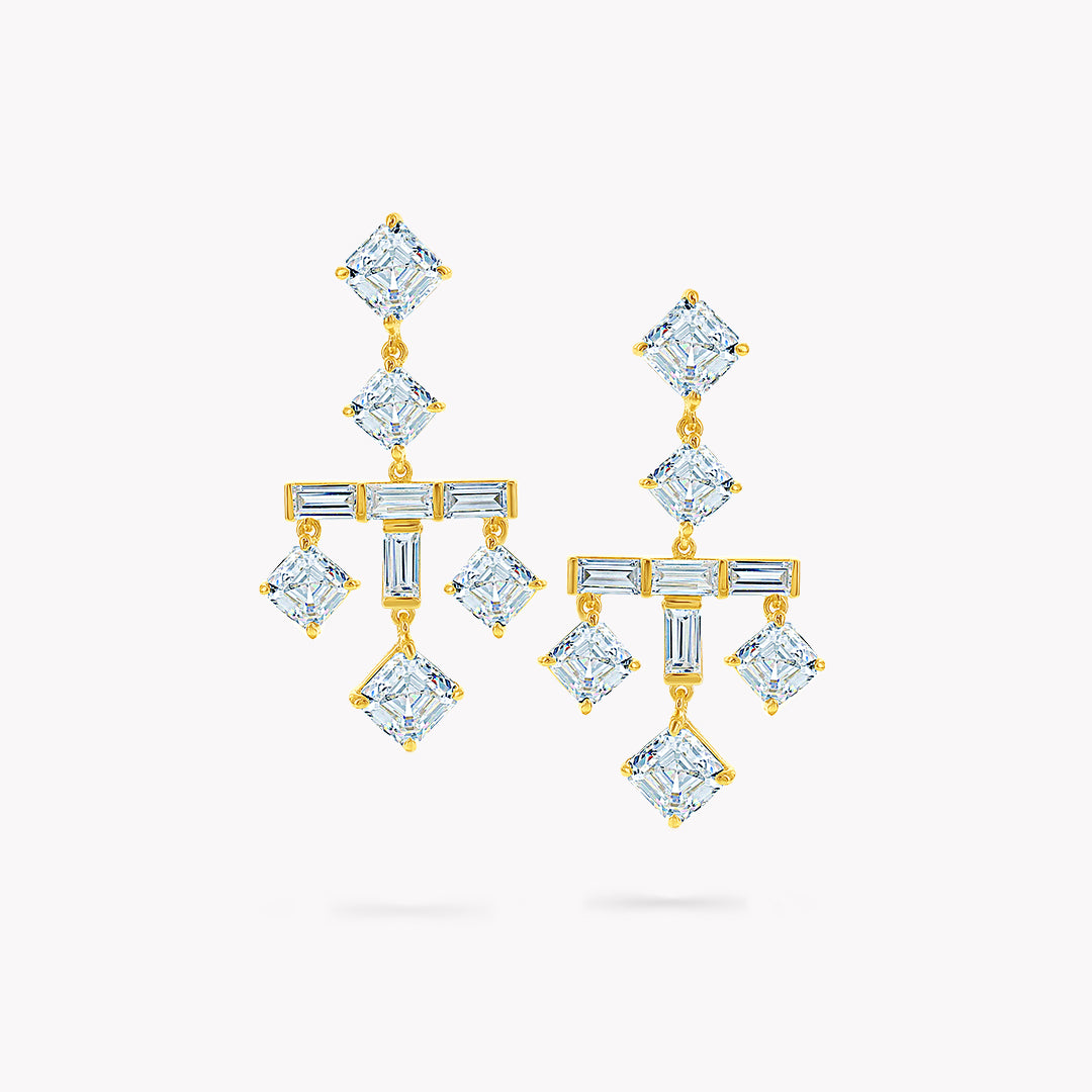 Fancy Shape Chandelier Earrings