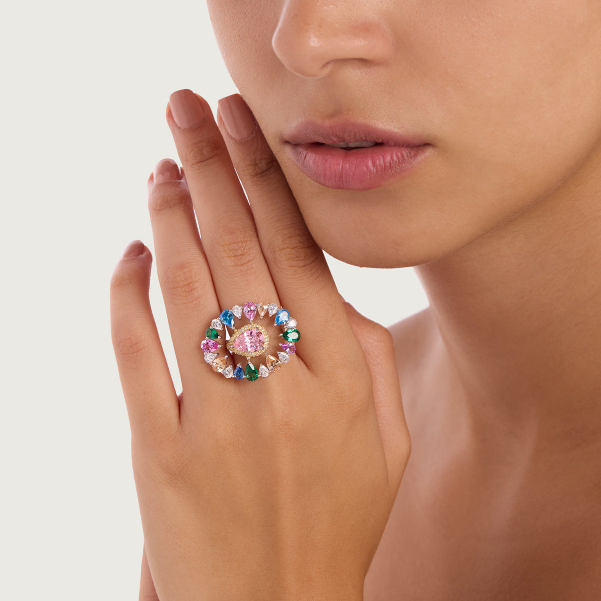 Color Burst Bloom Ring