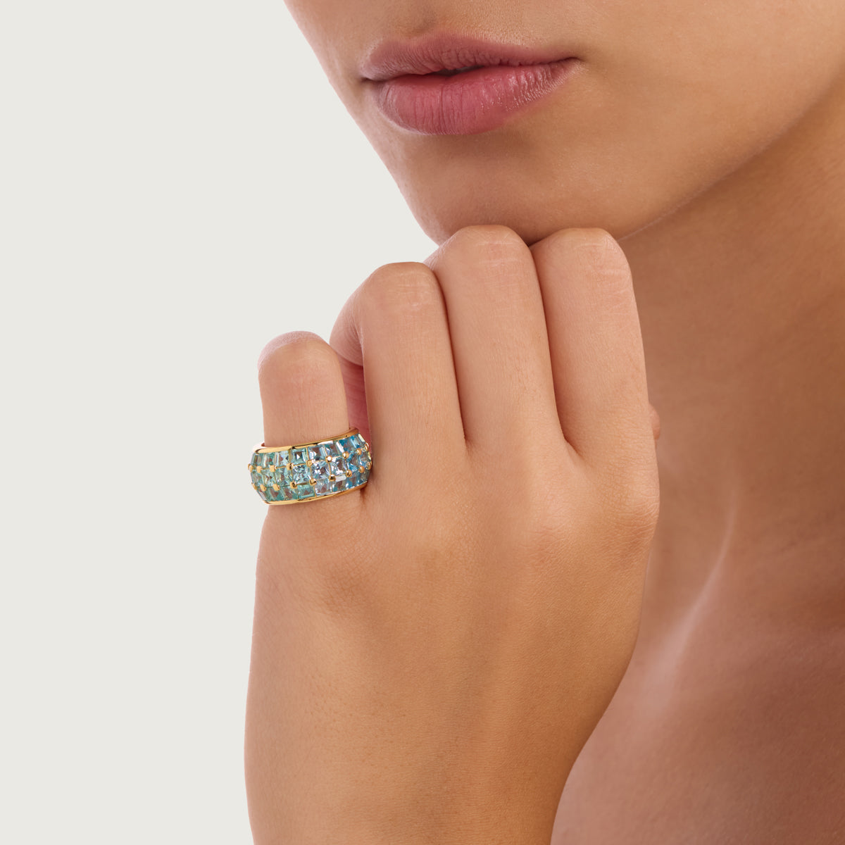 Aqua Dazzle Ring