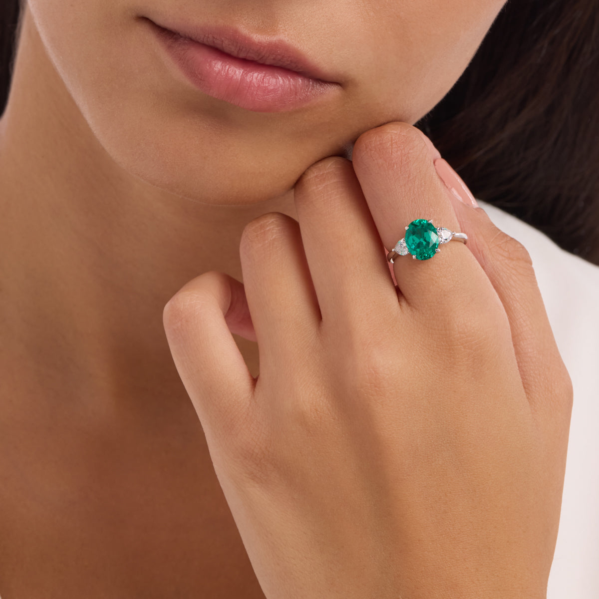 Emerald Heart Ring