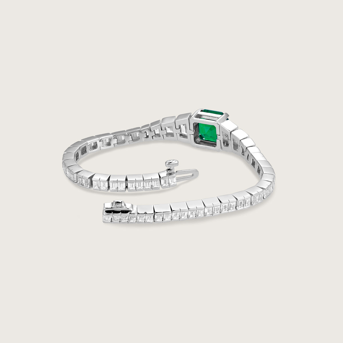 Emerald Baguette Bracelet