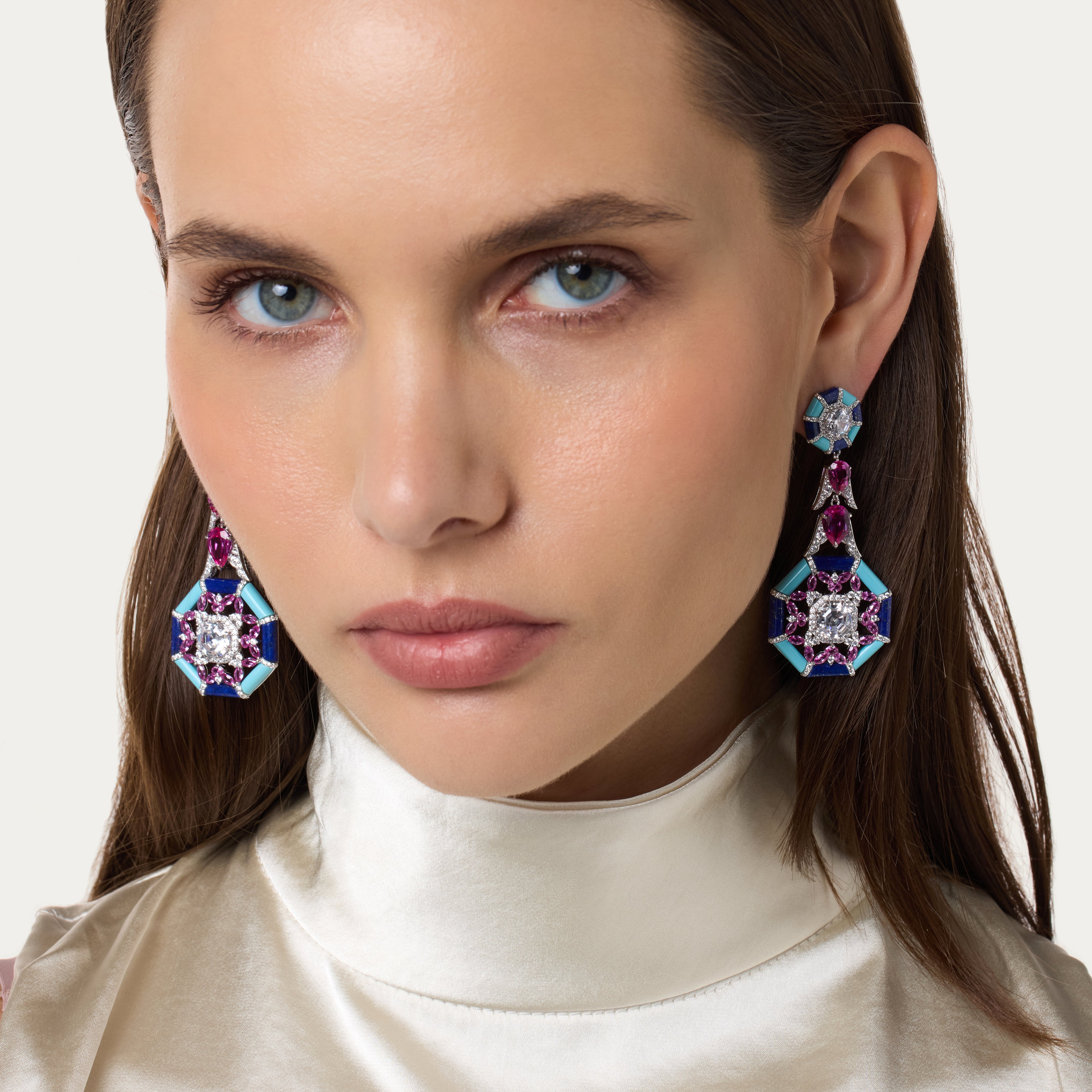 Harmonia Gem Cascade Earrings
