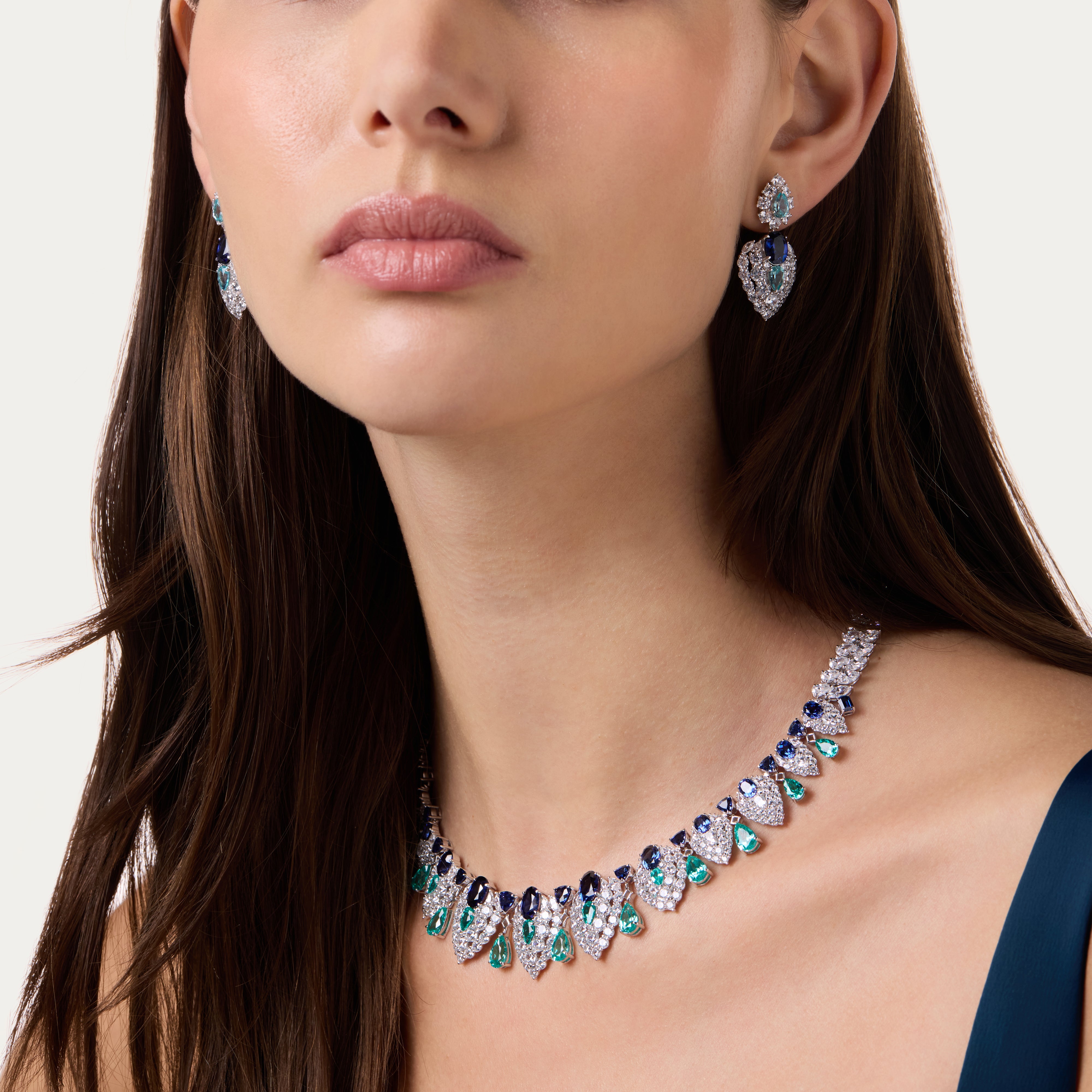 Sapphire & Paraíba Dreamlit Earrings