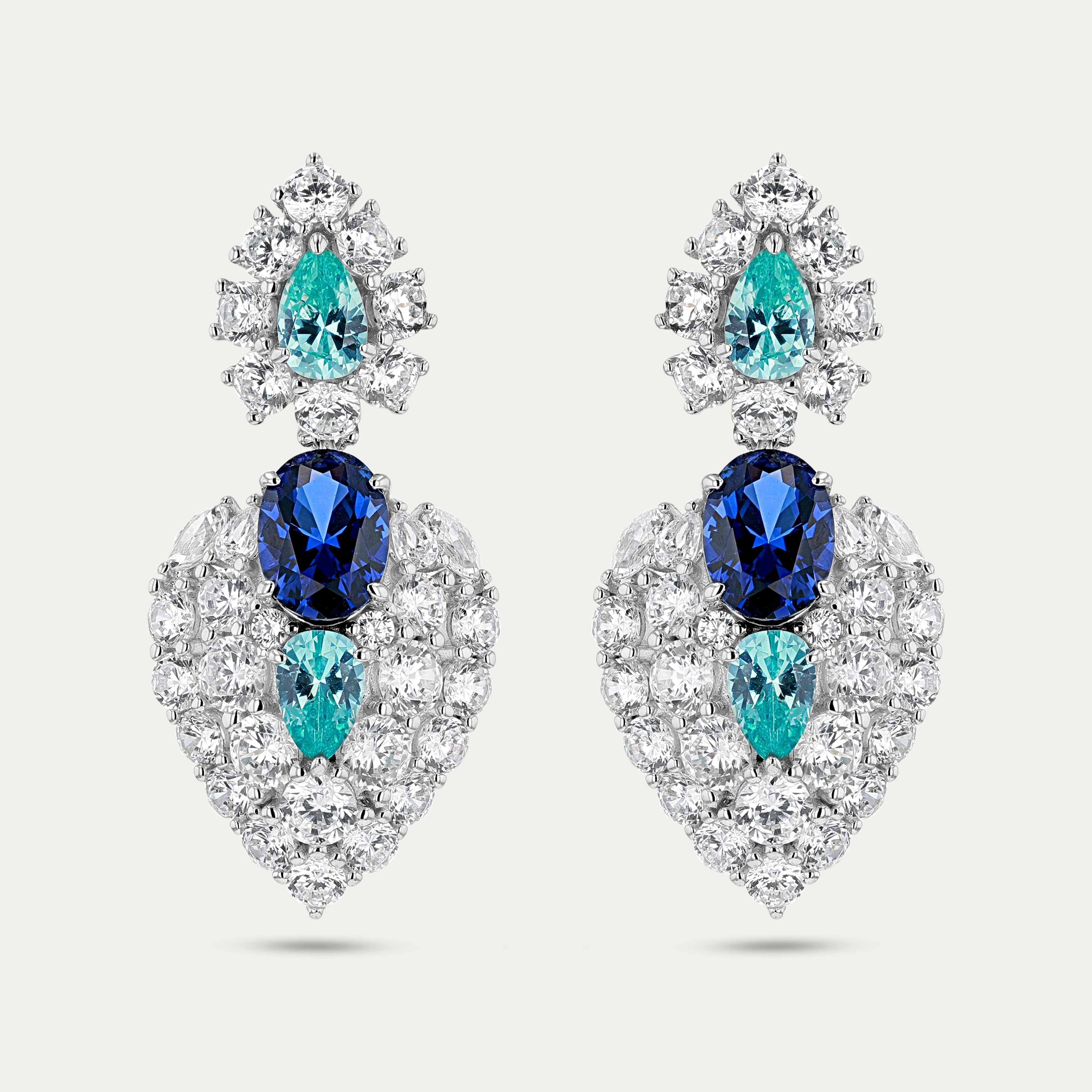 Sapphire & Paraíba Dreamlit Earrings