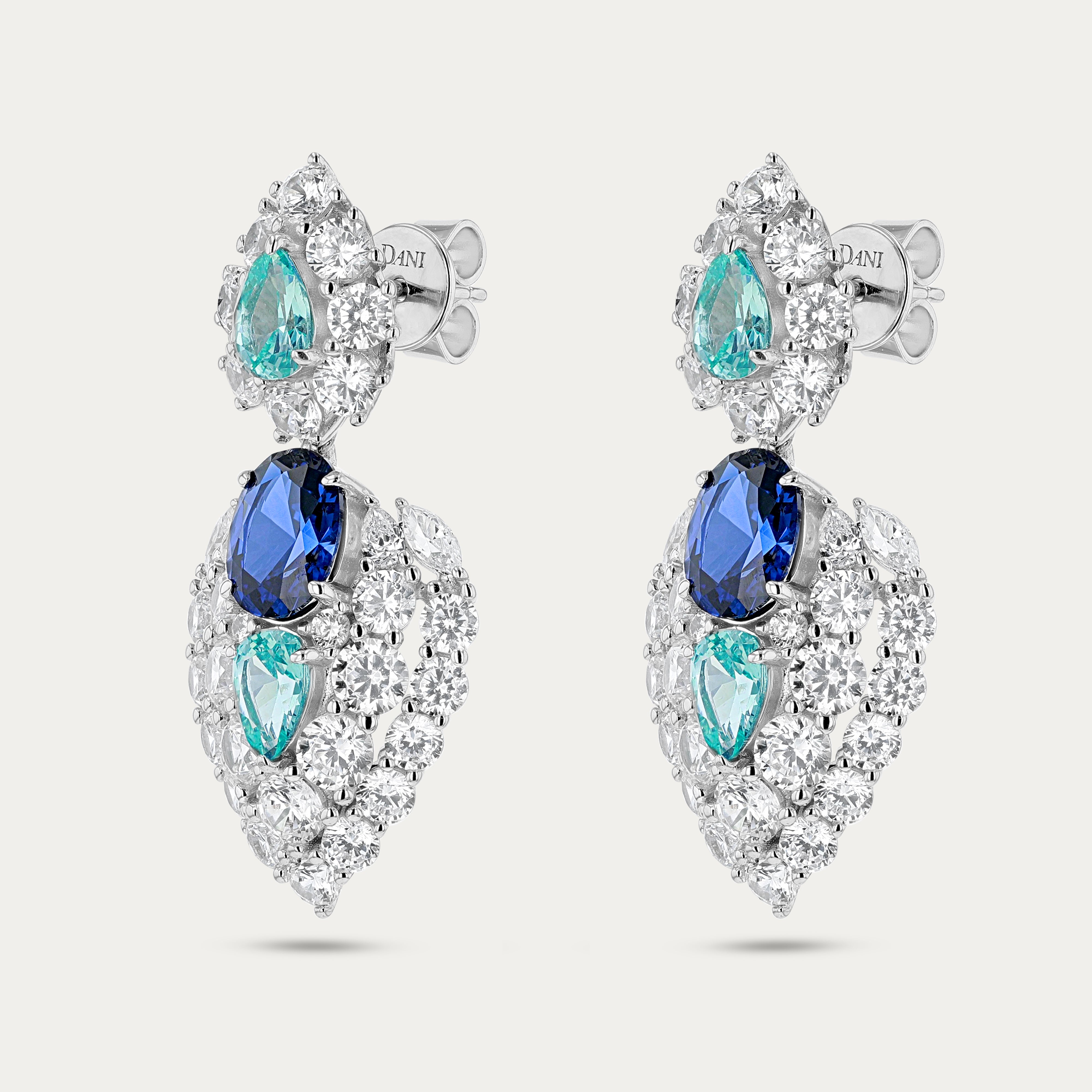 Sapphire & Paraíba Dreamlit Earrings