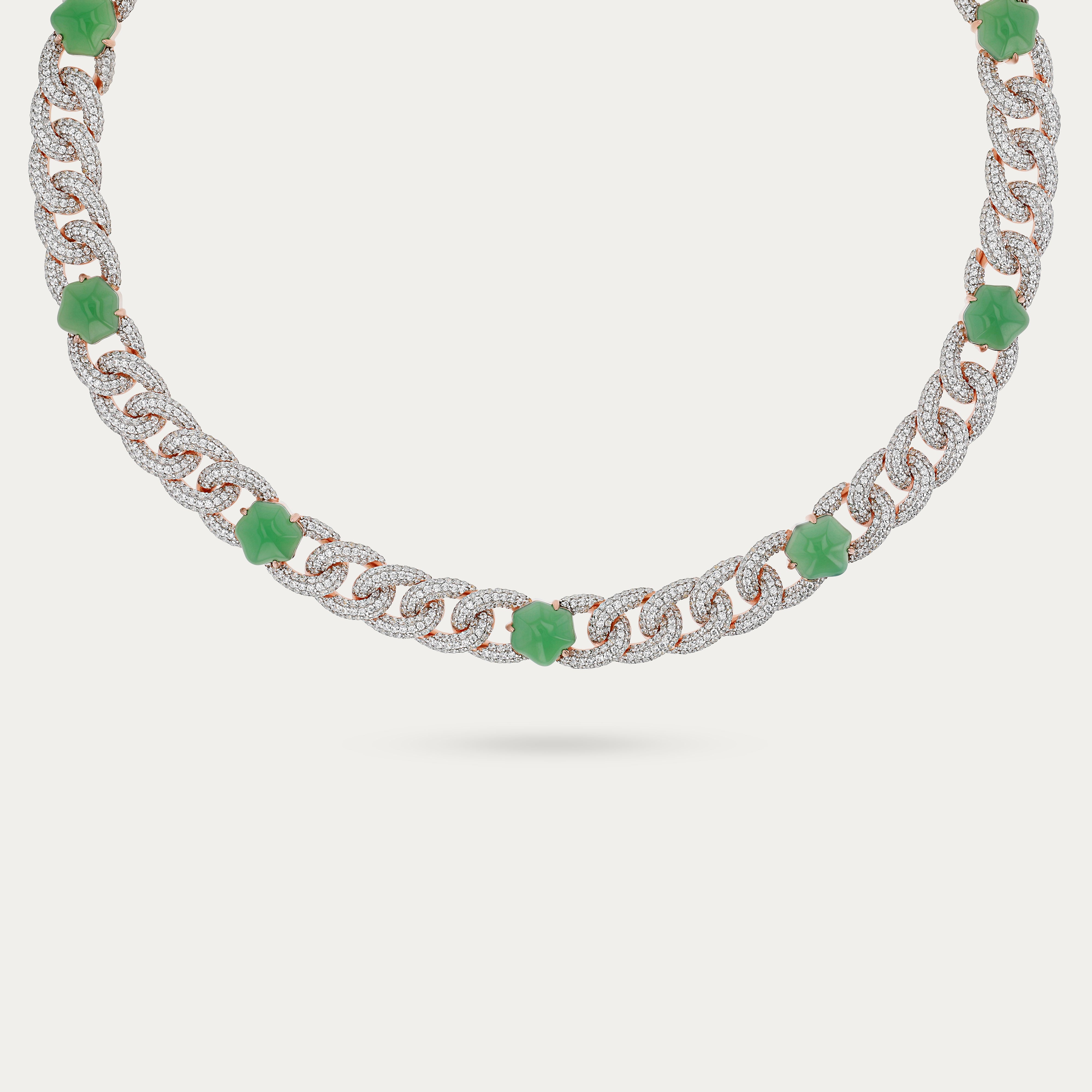 Celestial Green Glow Necklace
