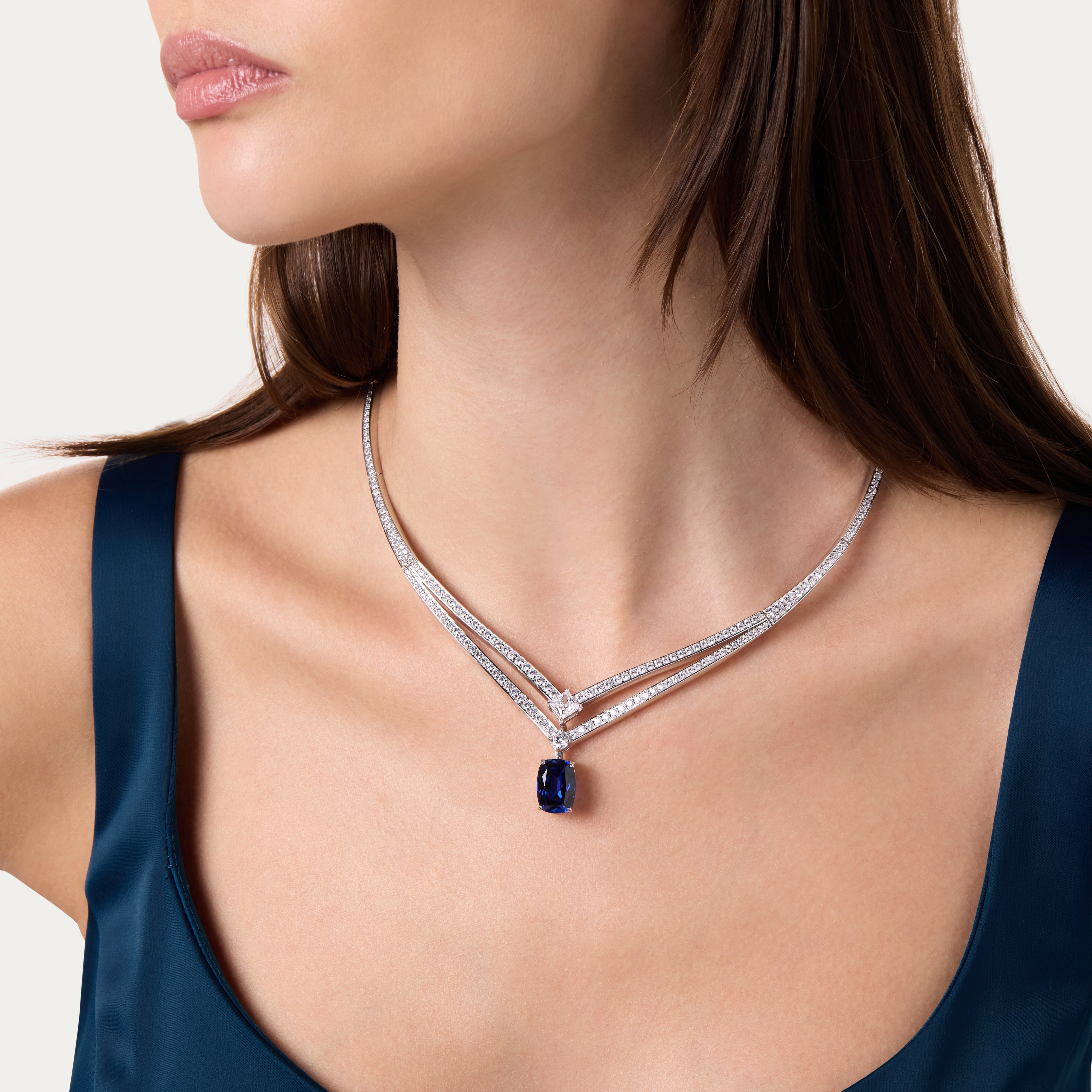 Sapphire Midnight Grace Necklace