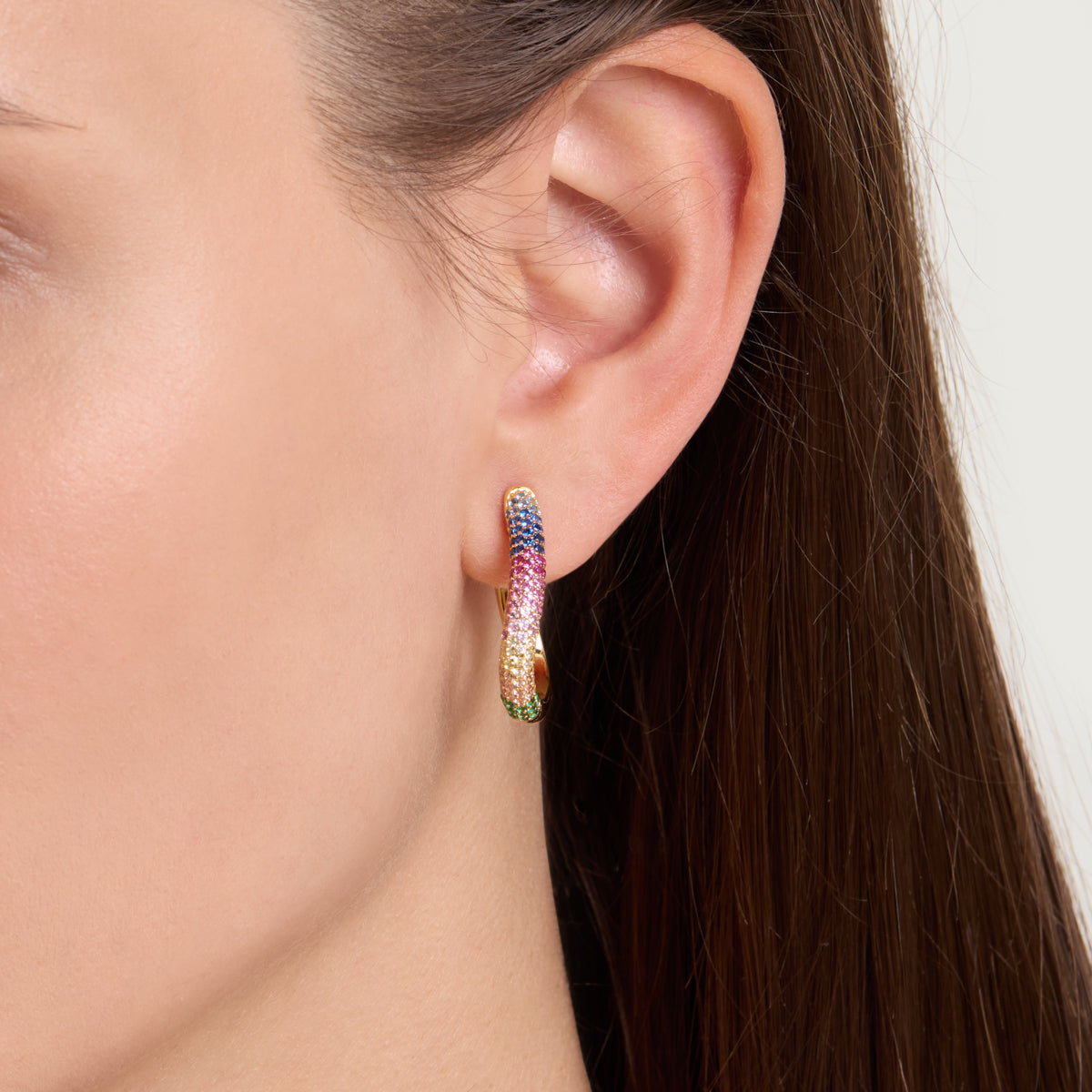 Kaleidoscope Hoop Earrings