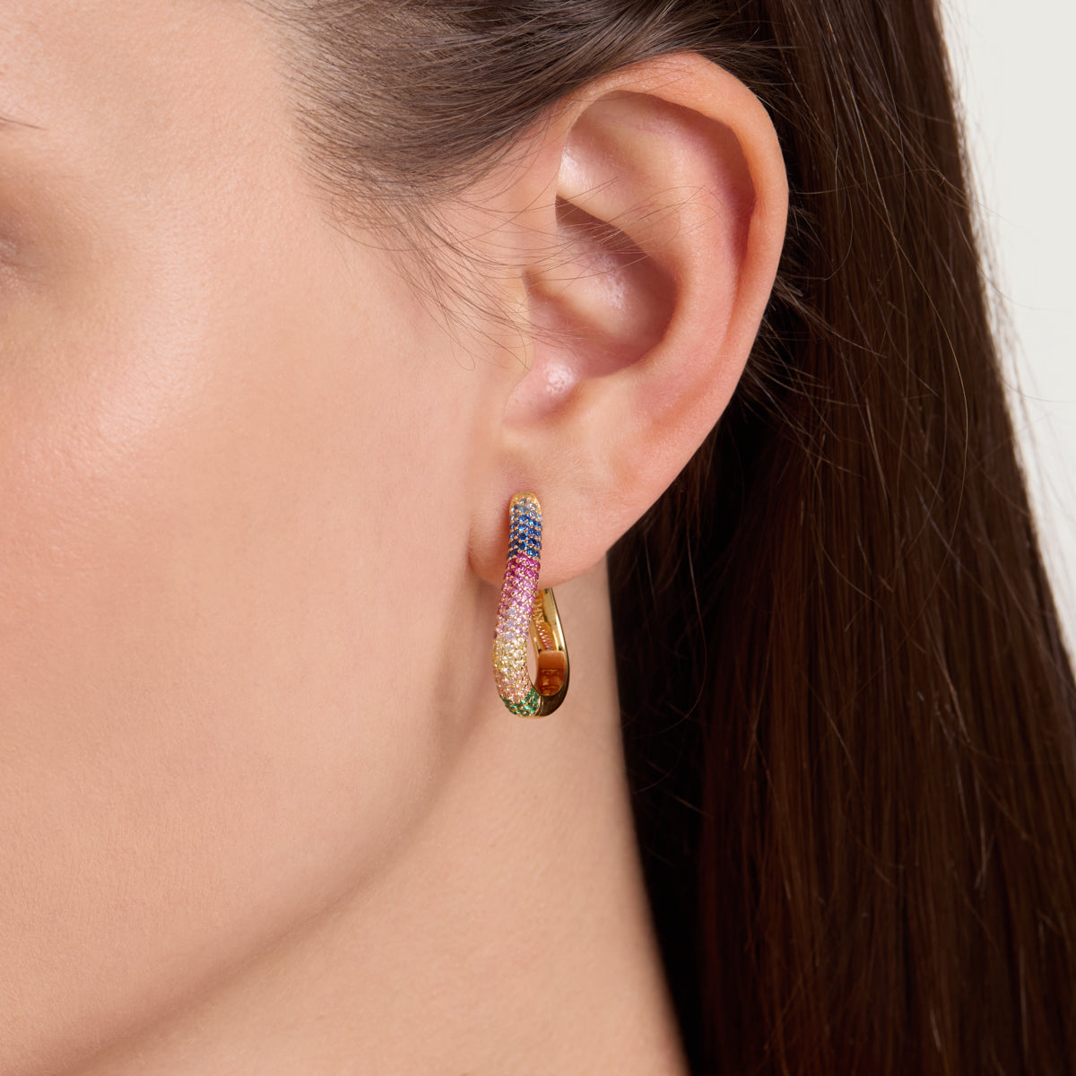 Kaleidoscope Hoop Earrings
