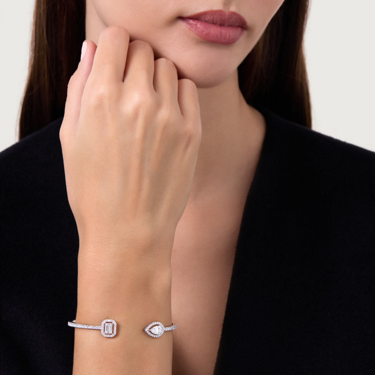 Style Elite Lab Grown Diamond Bangle