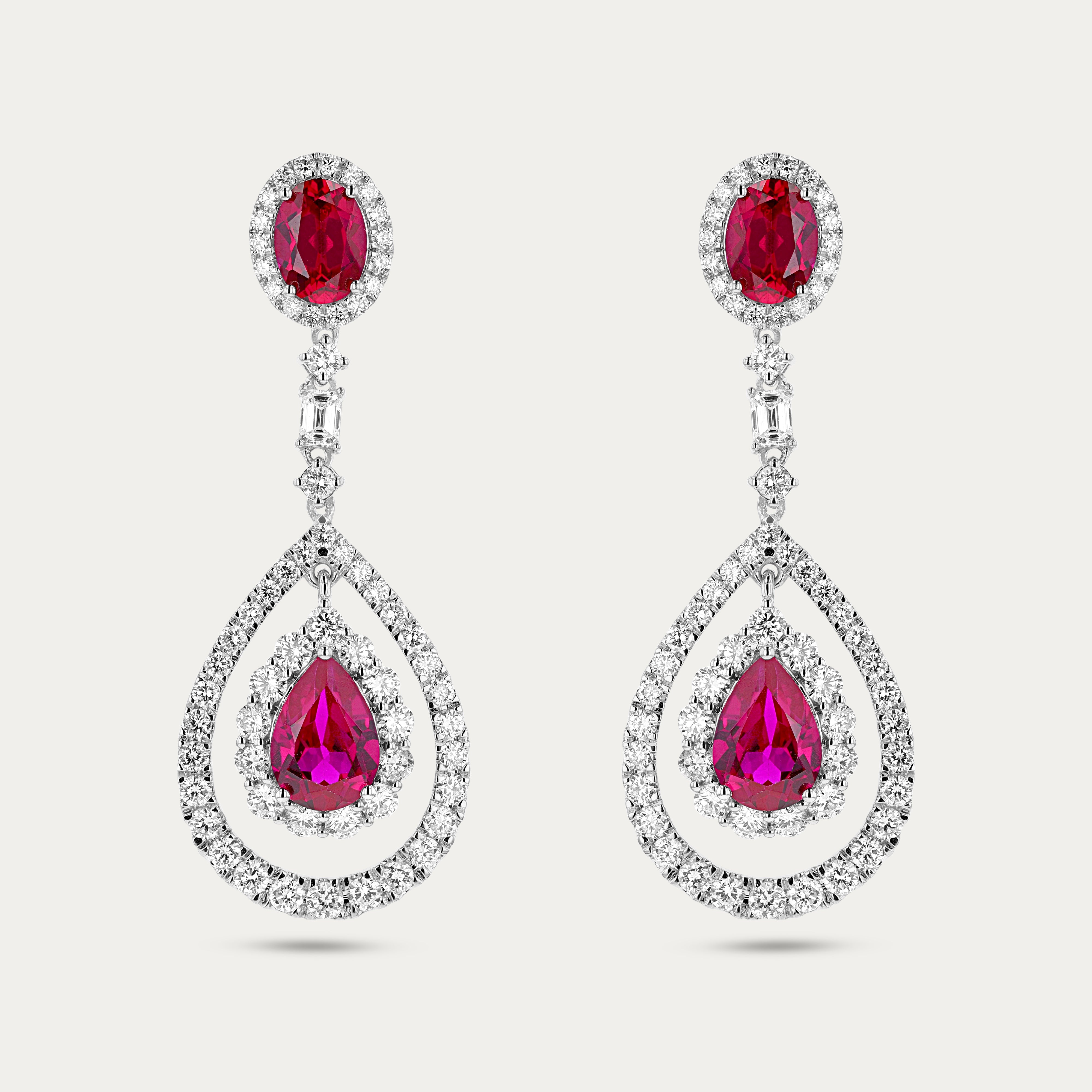 Regal Rouge Lab-Grown Diamond Earrings