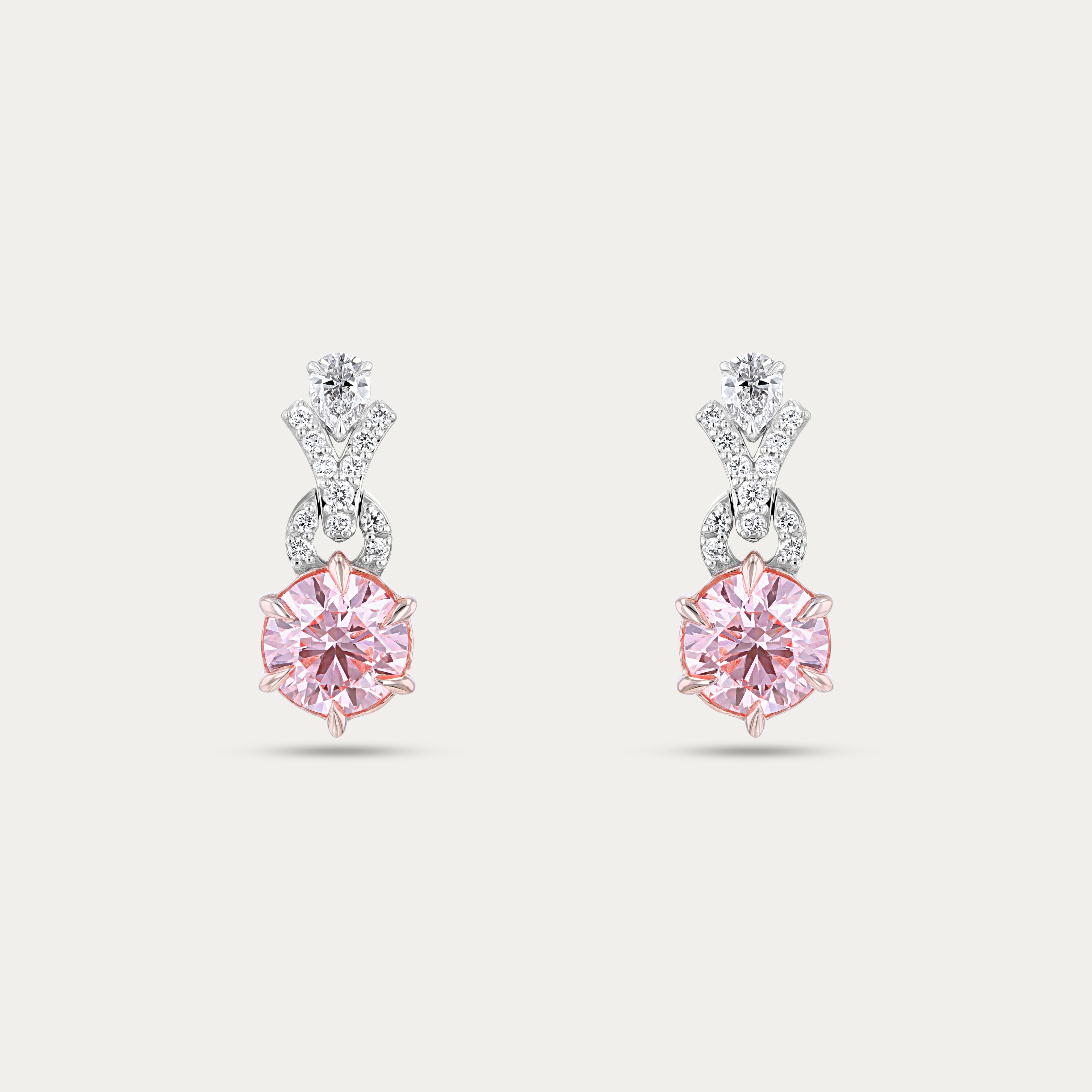 Blush Radiance Lab-Grown Diamond Earrings
