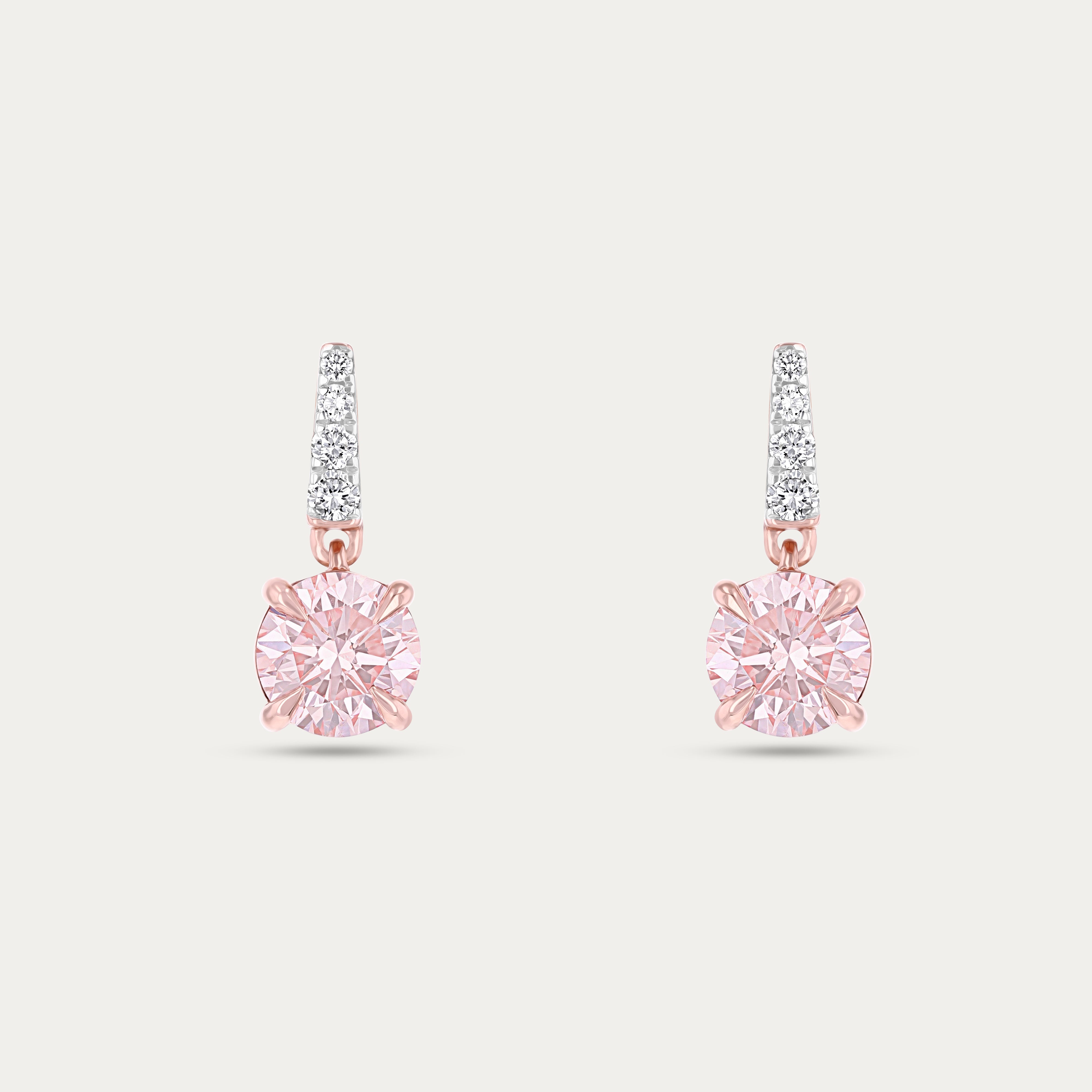 Blush Elegance Lab-Grown Diamond Earrings