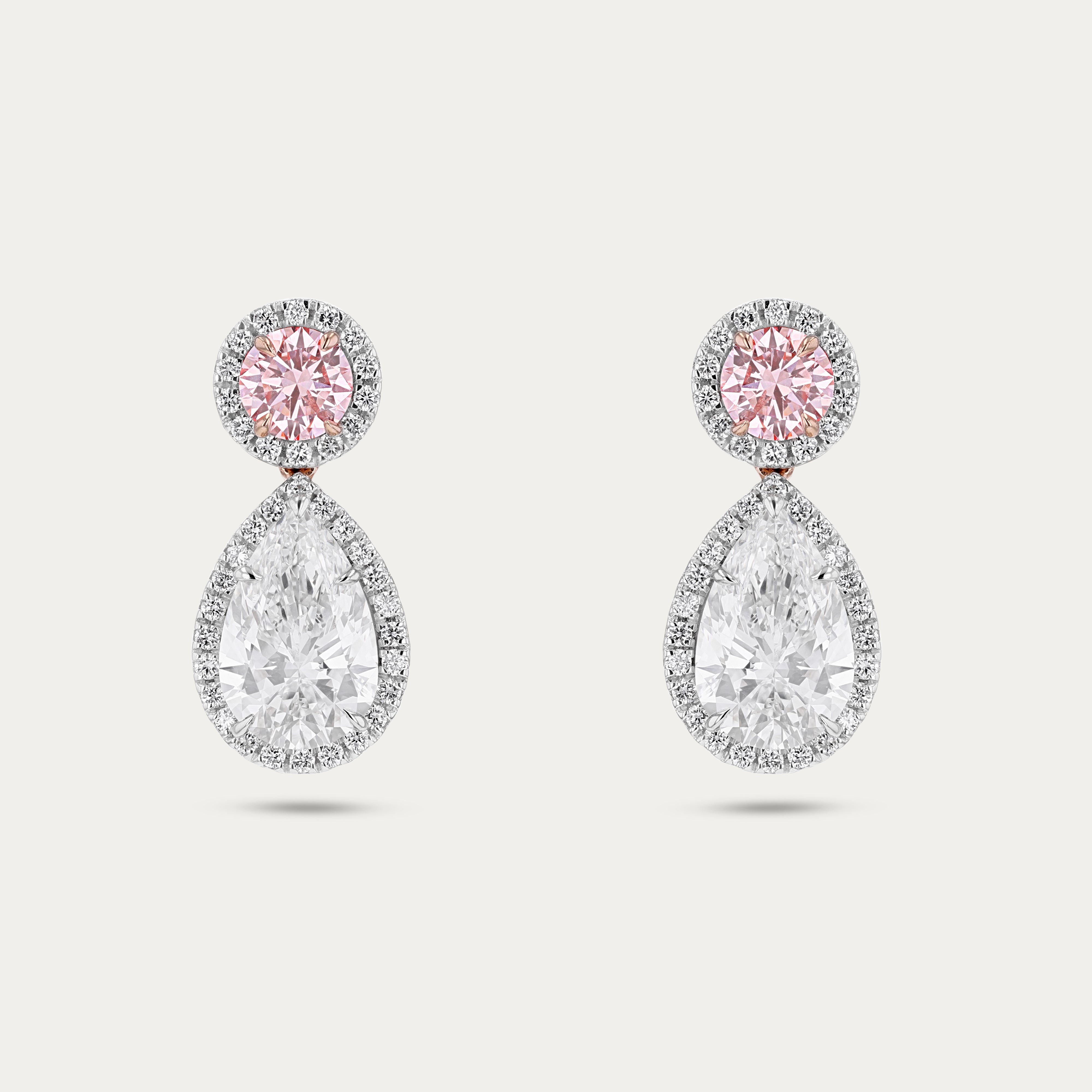 Blush Teardrop Lab-Grown Diamond Earrings