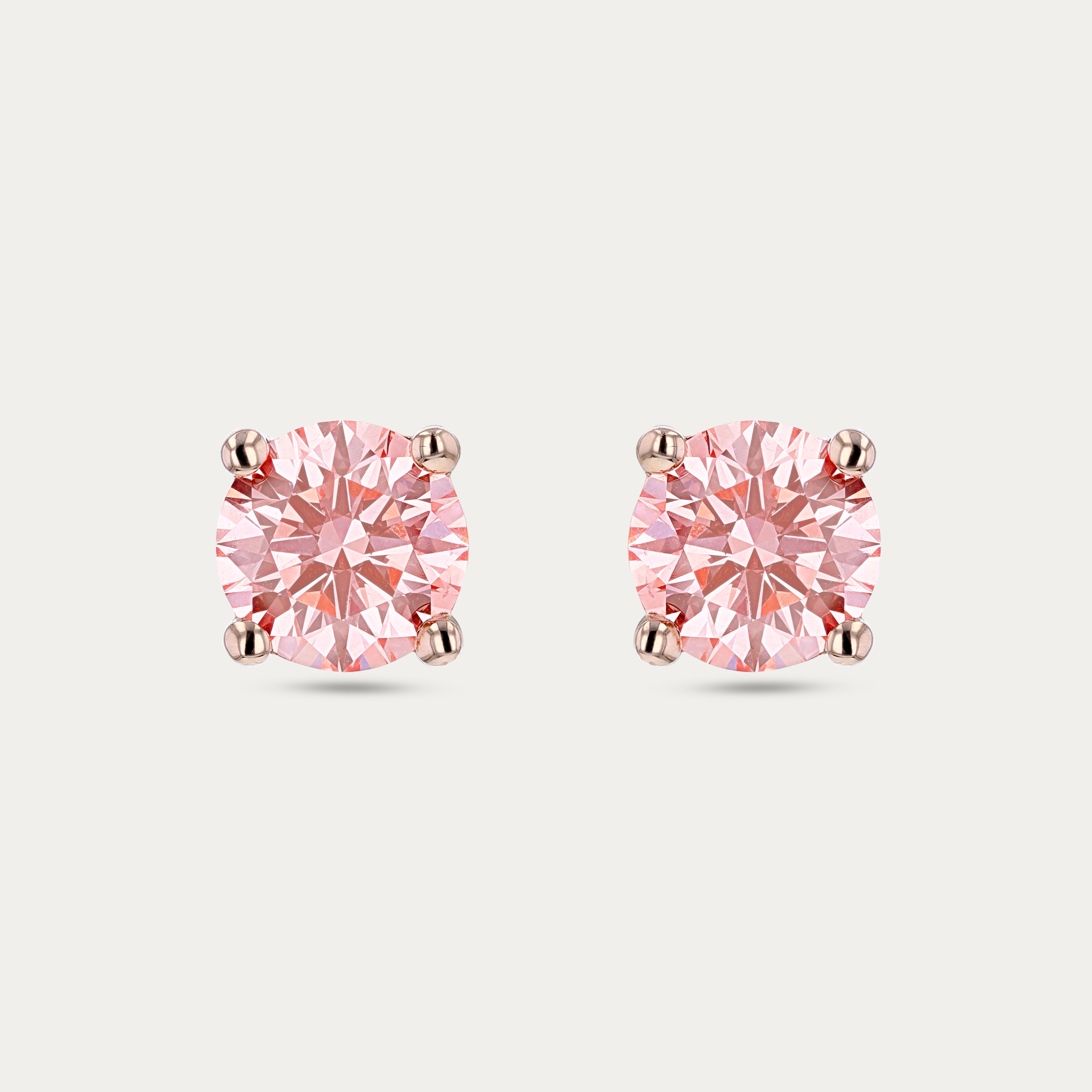 Blush Solitaire Lab-Grown Diamond Earrings