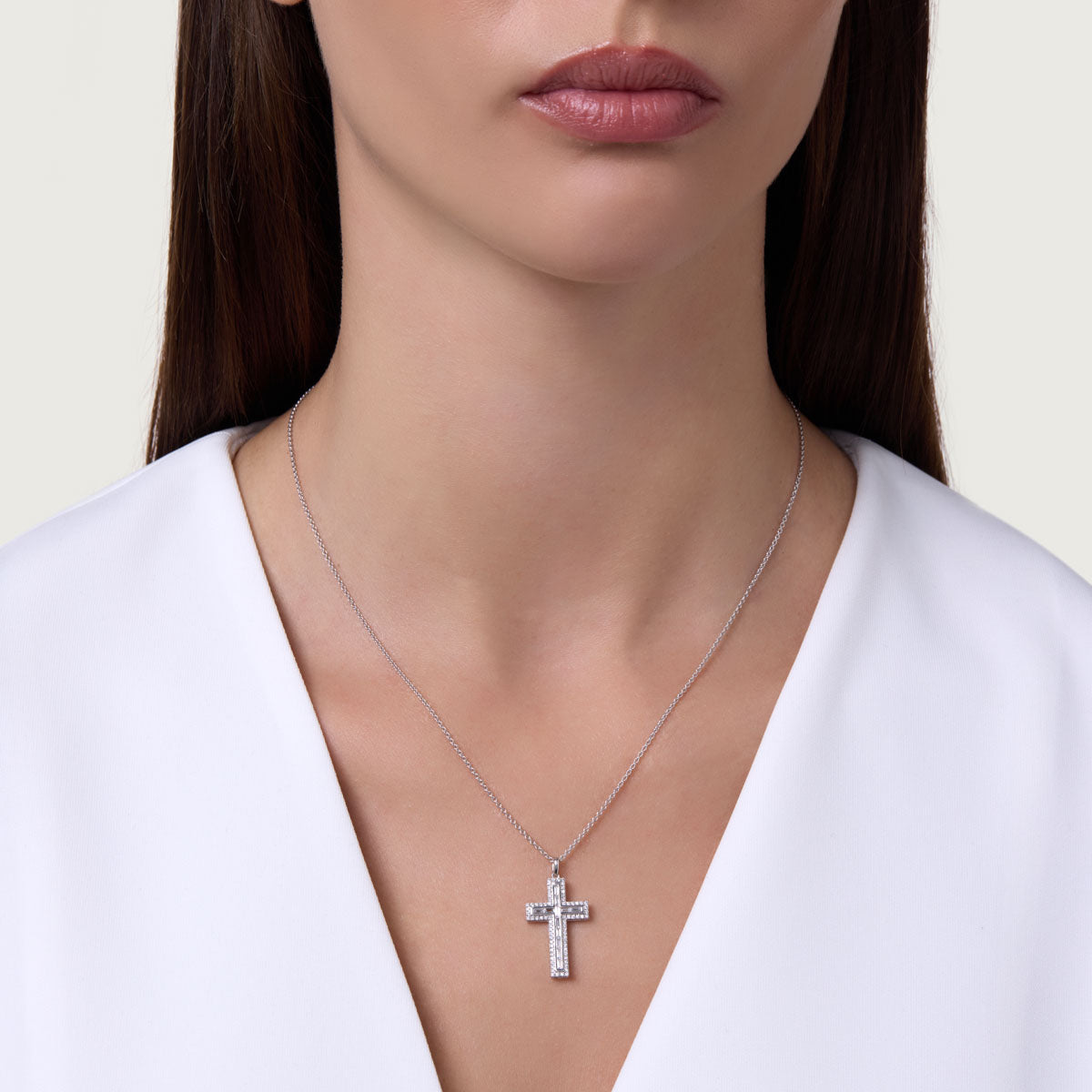 Modern Accent Lab Grown Diamond Pendant