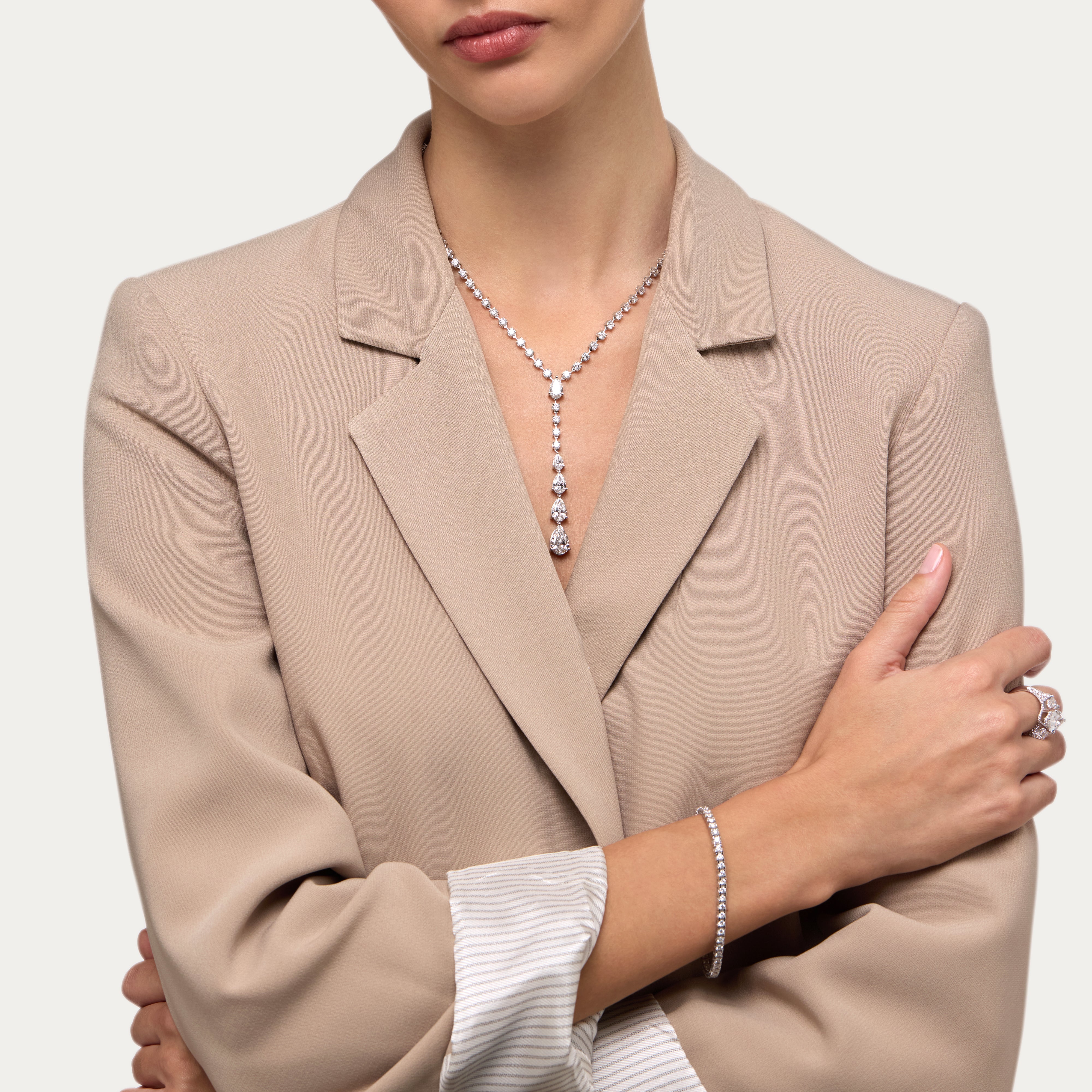 Sleek Lab-Grown Diamond Necklace