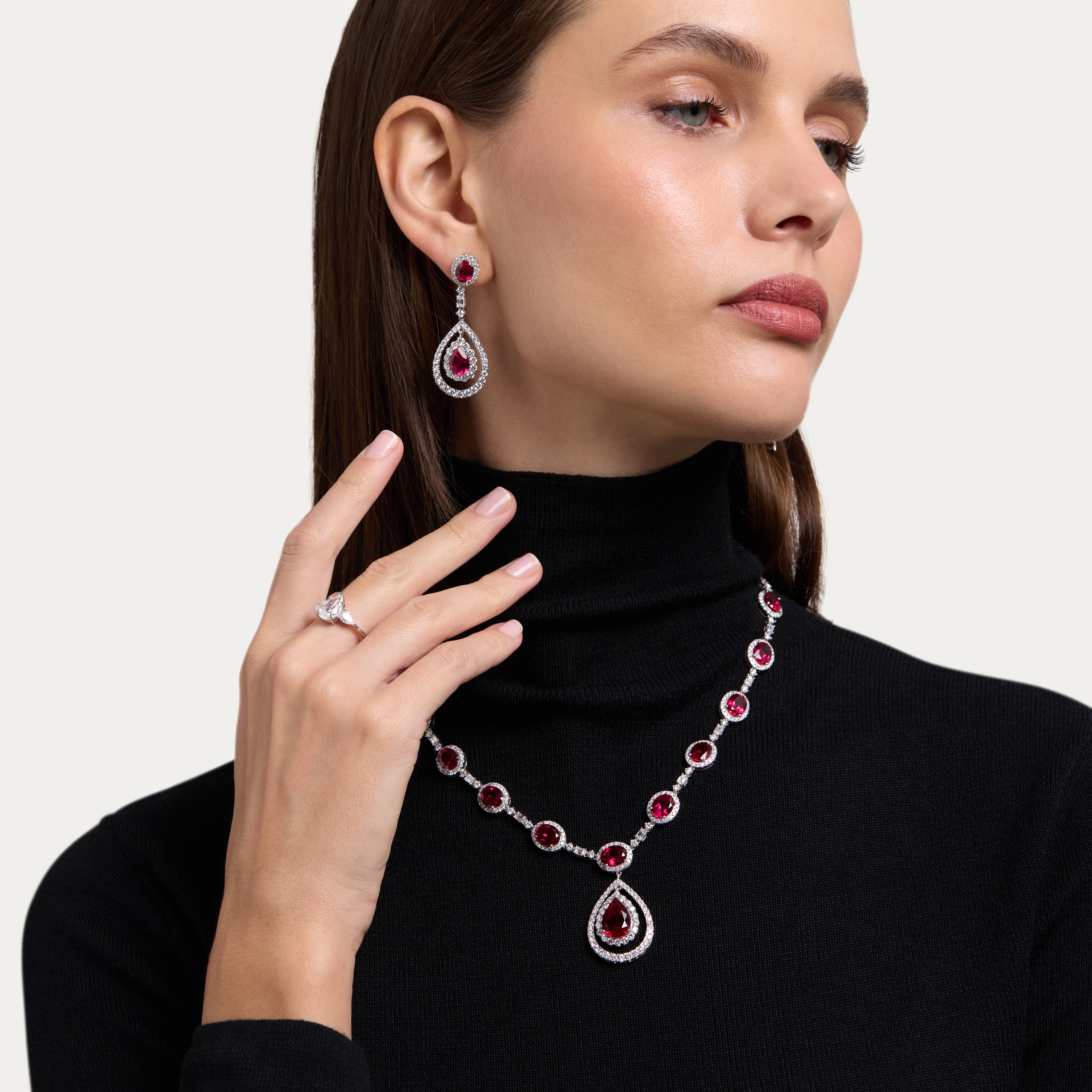 Regal Rouge Lab-Grown Diamond Necklace