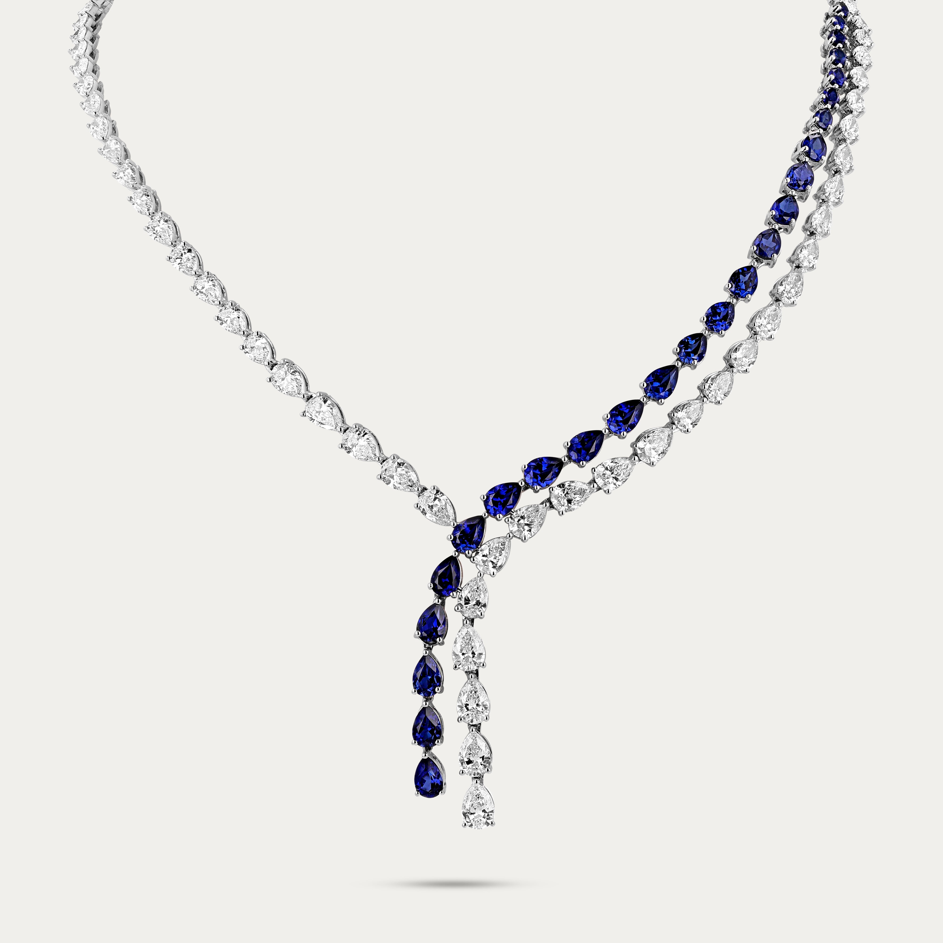 Blue Serenade Lab-Grown Diamond Necklace