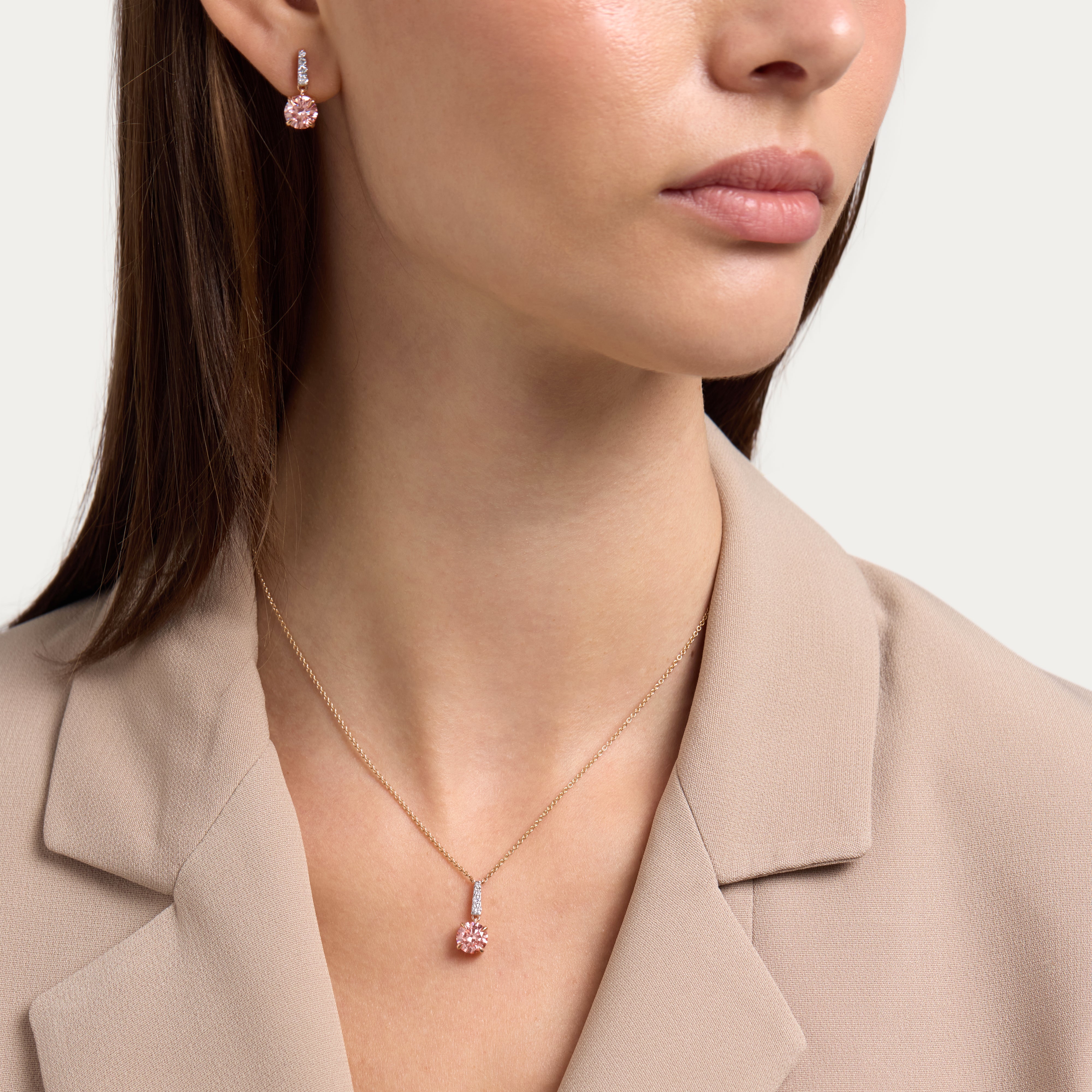 Blush Elegance Lab-Grown Diamond Necklace