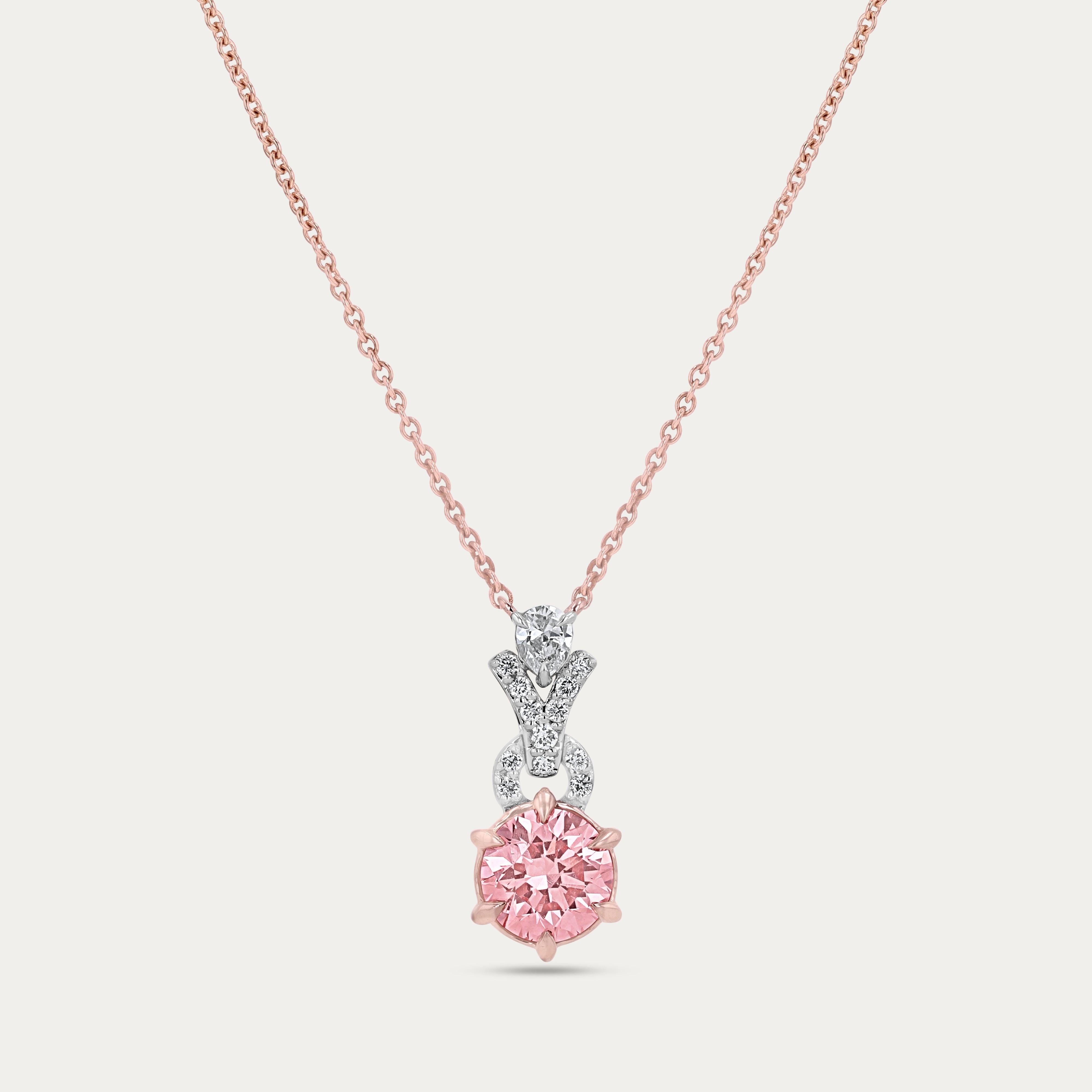Blush Radiance Lab-Grown Diamond Pendant