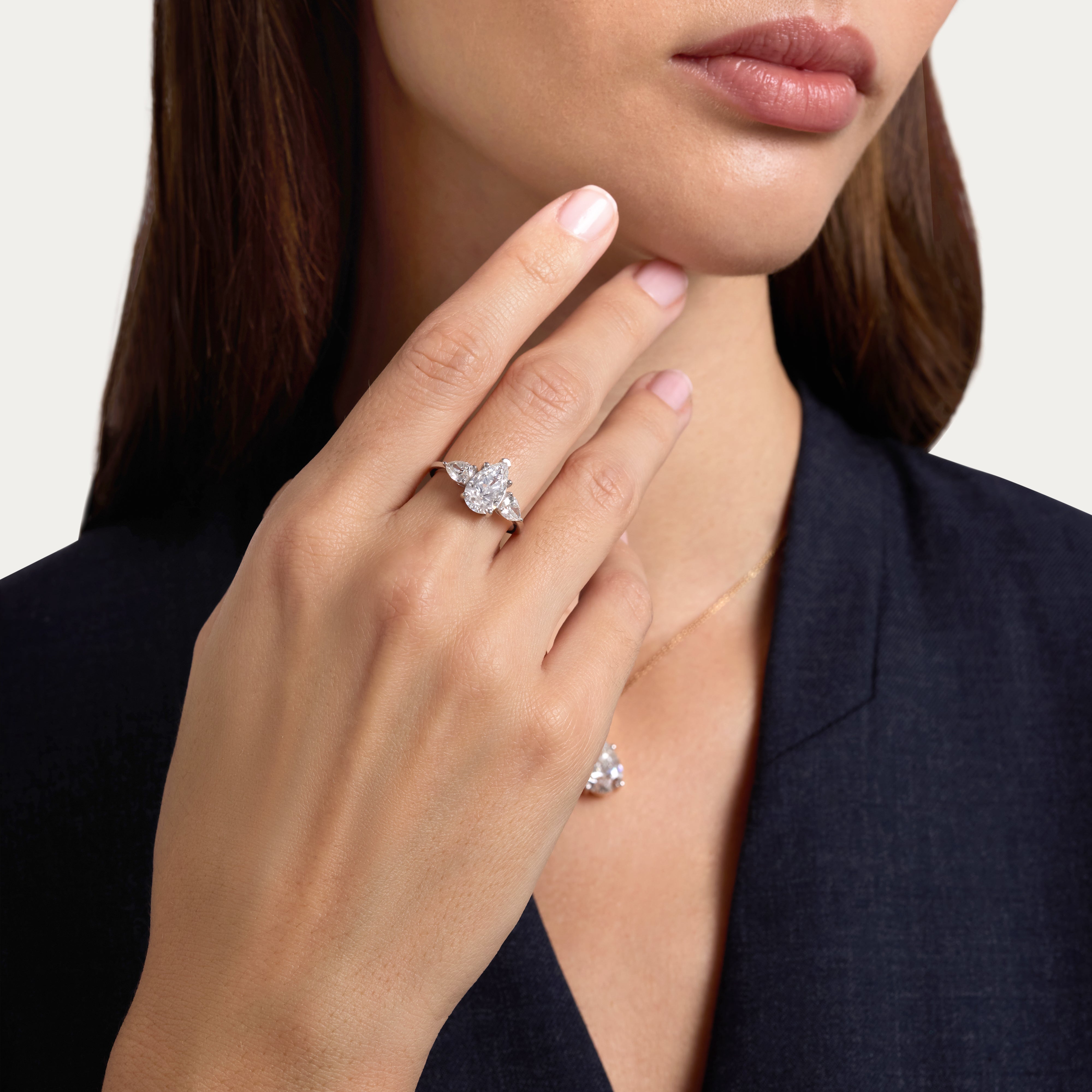 Celeste Pear Lab-Grown Diamond Ring