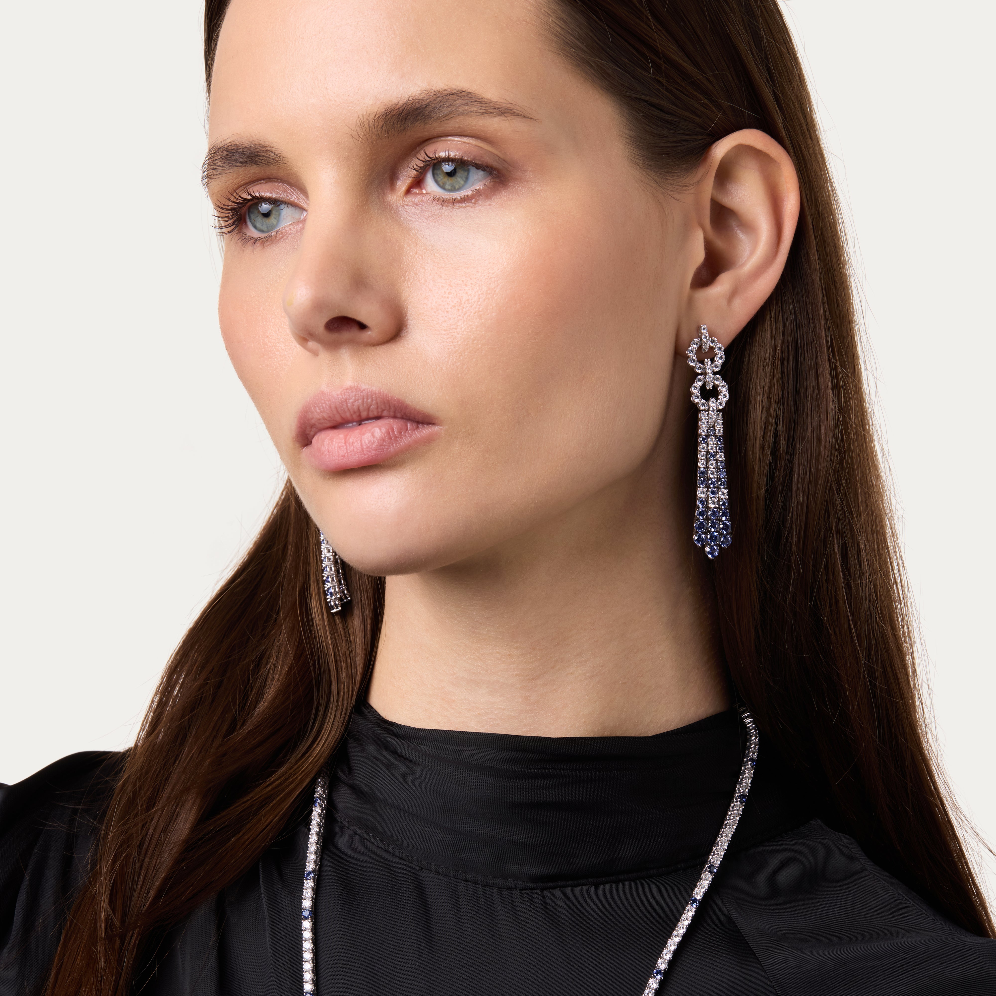 Sapphire Twilight Spark Earrings