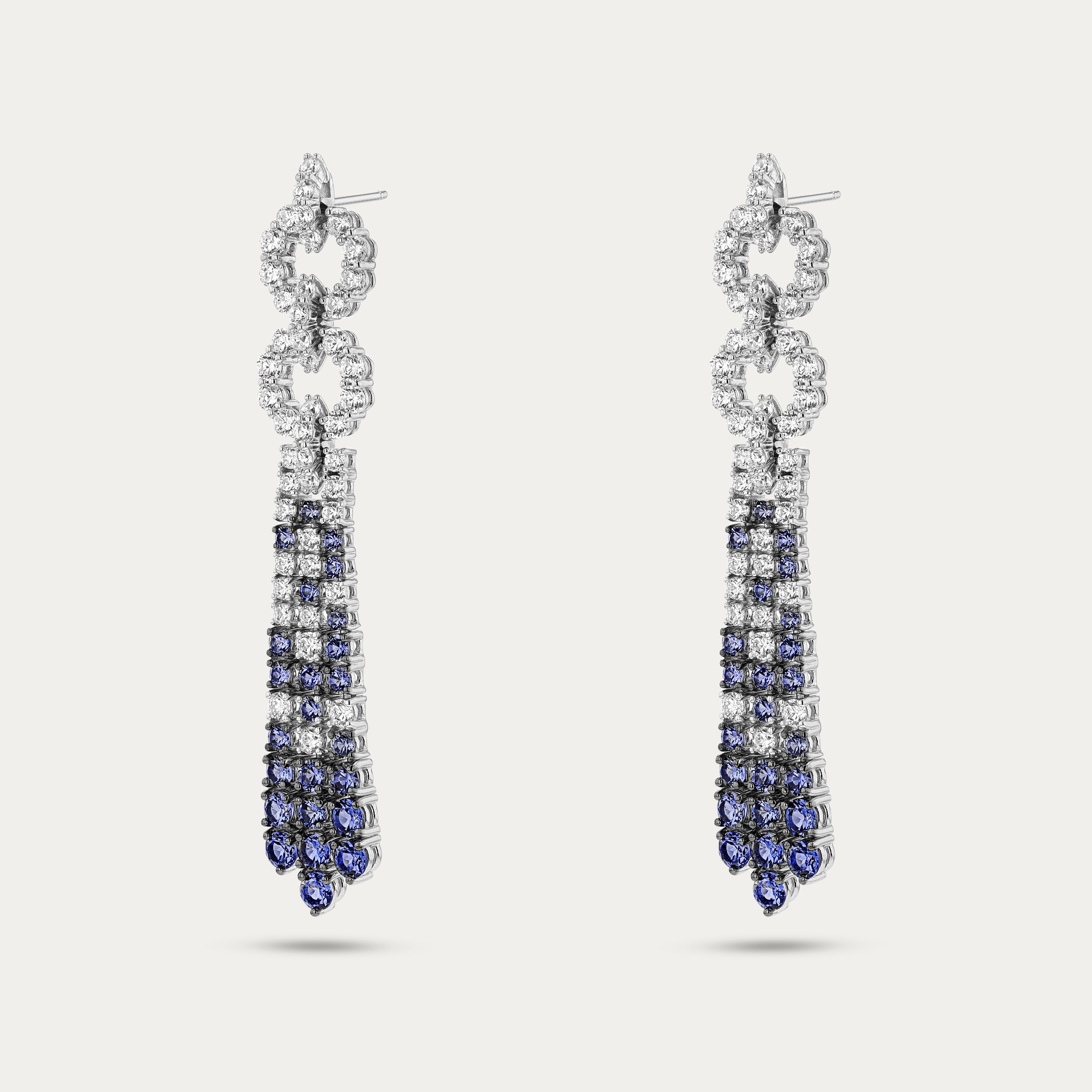 Sapphire Twilight Spark Earrings