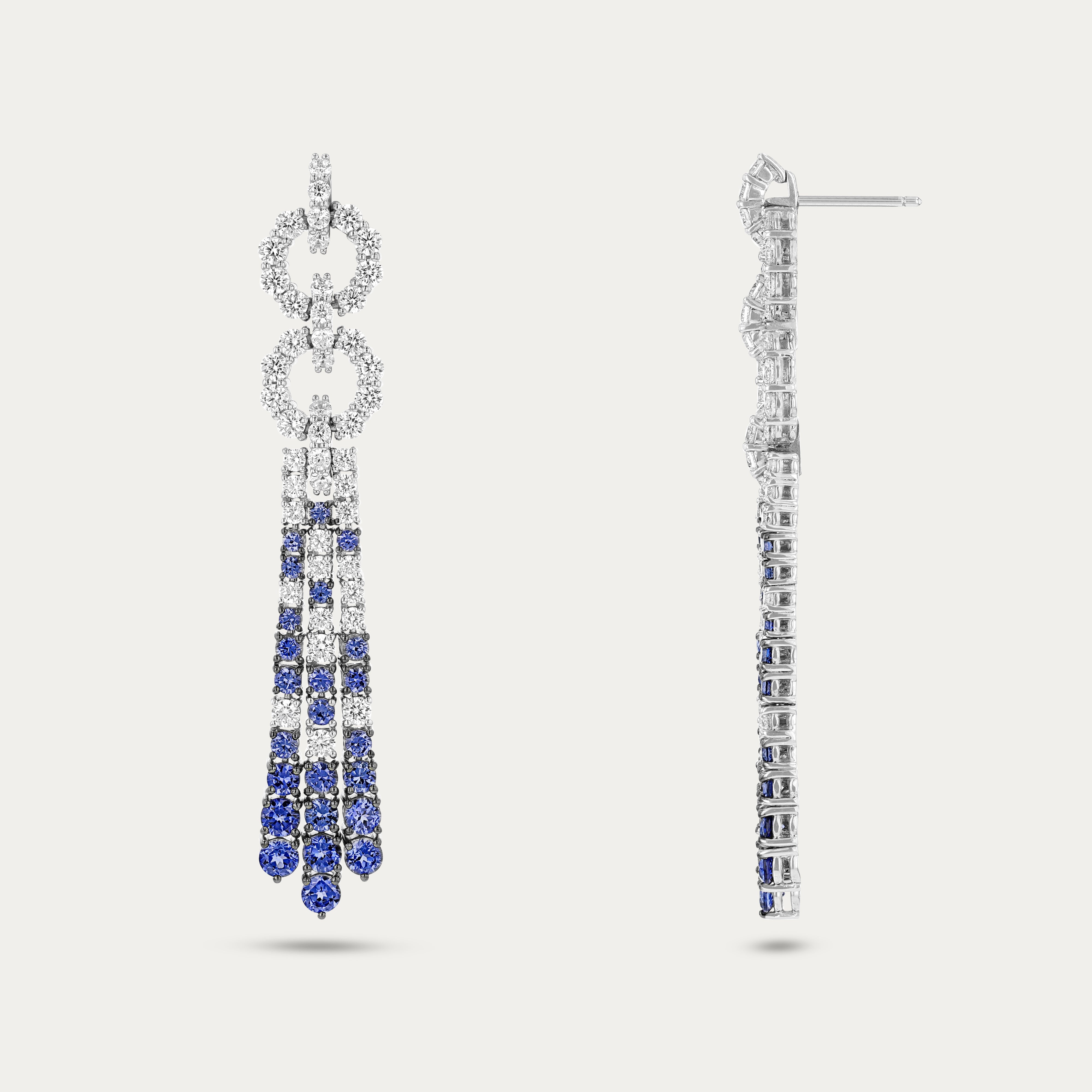 Sapphire Twilight Spark Earrings