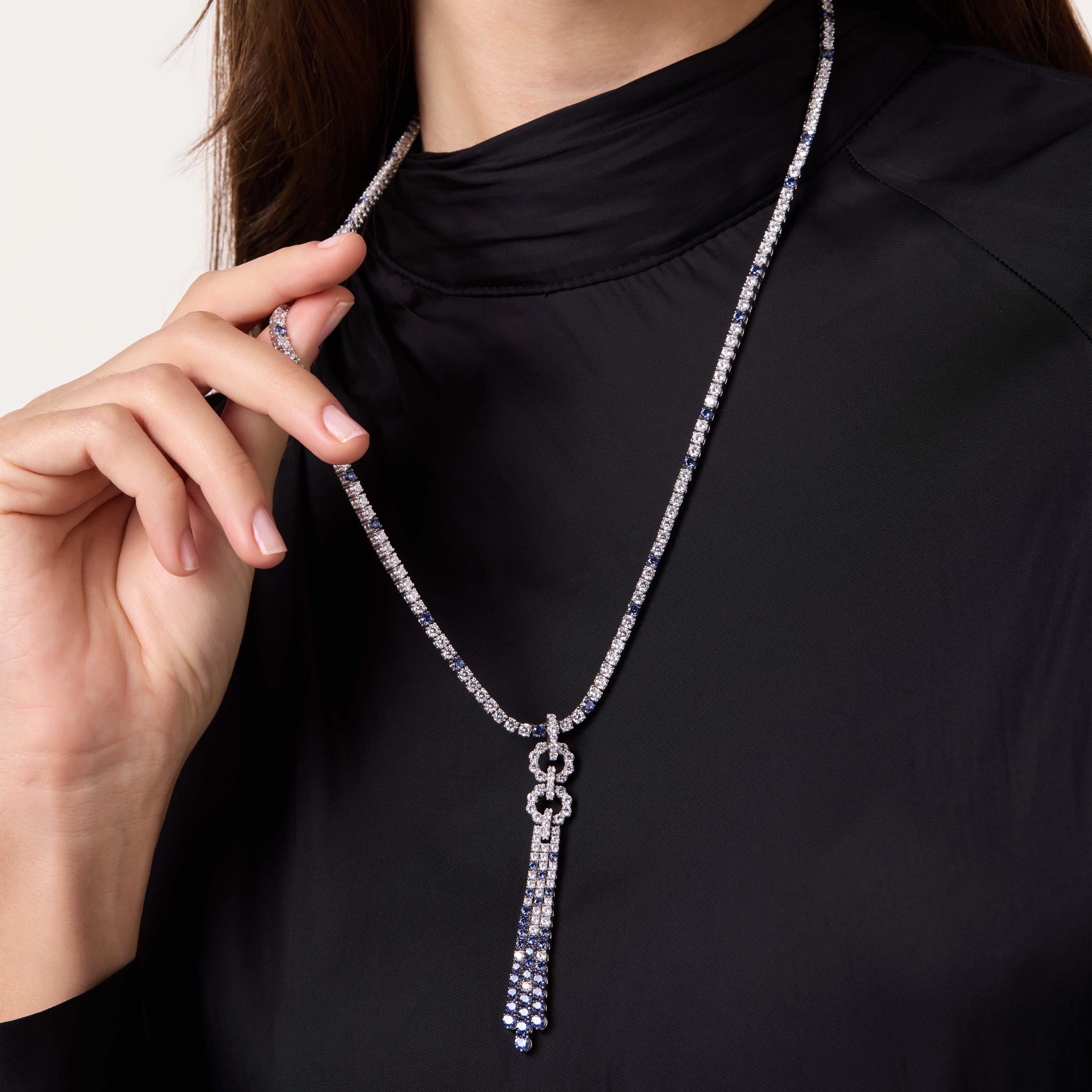 Sapphire Nightfall Radiance Necklace