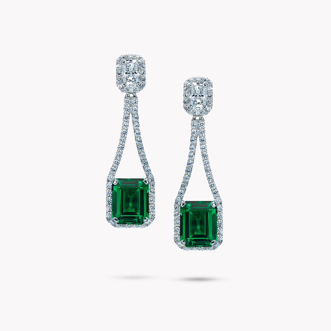 Fancy Shape Drop Earrings