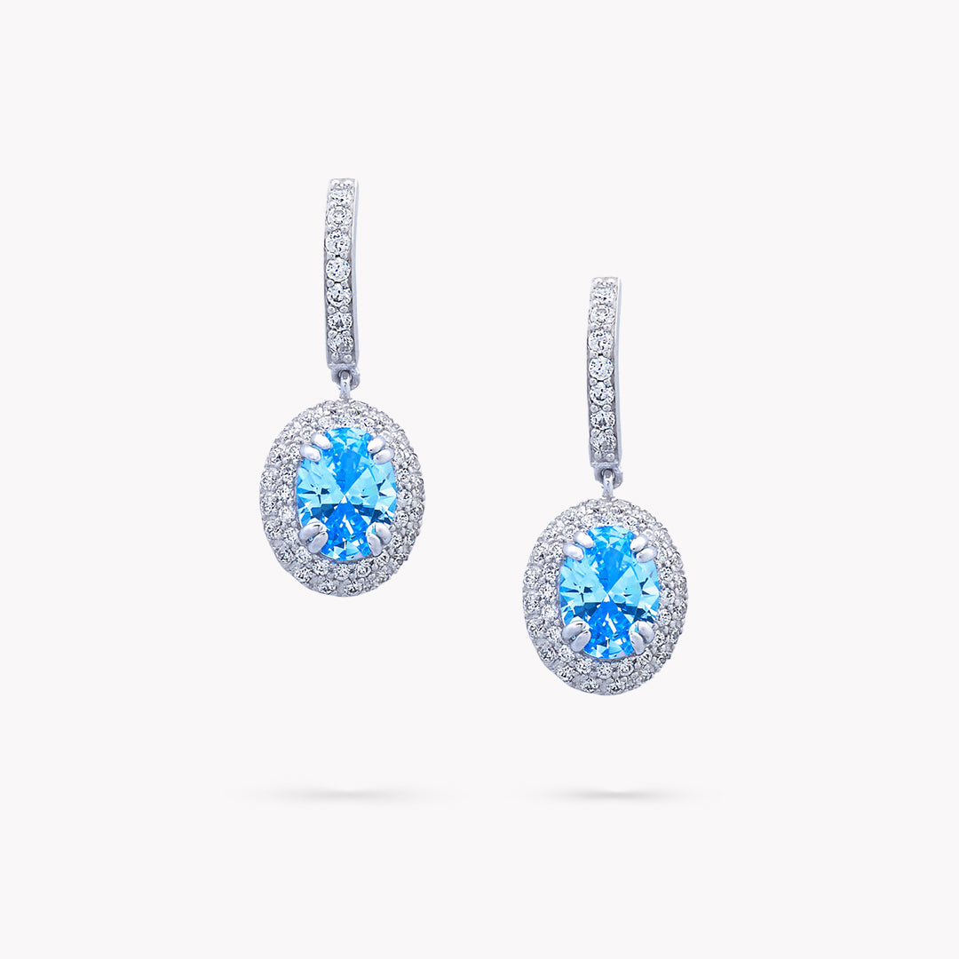 DANI 'Halo' Pave Drop Earrings