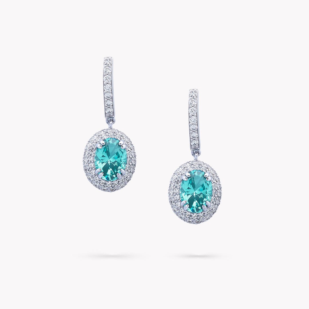 DANI 'Halo' Pave Drop Earrings